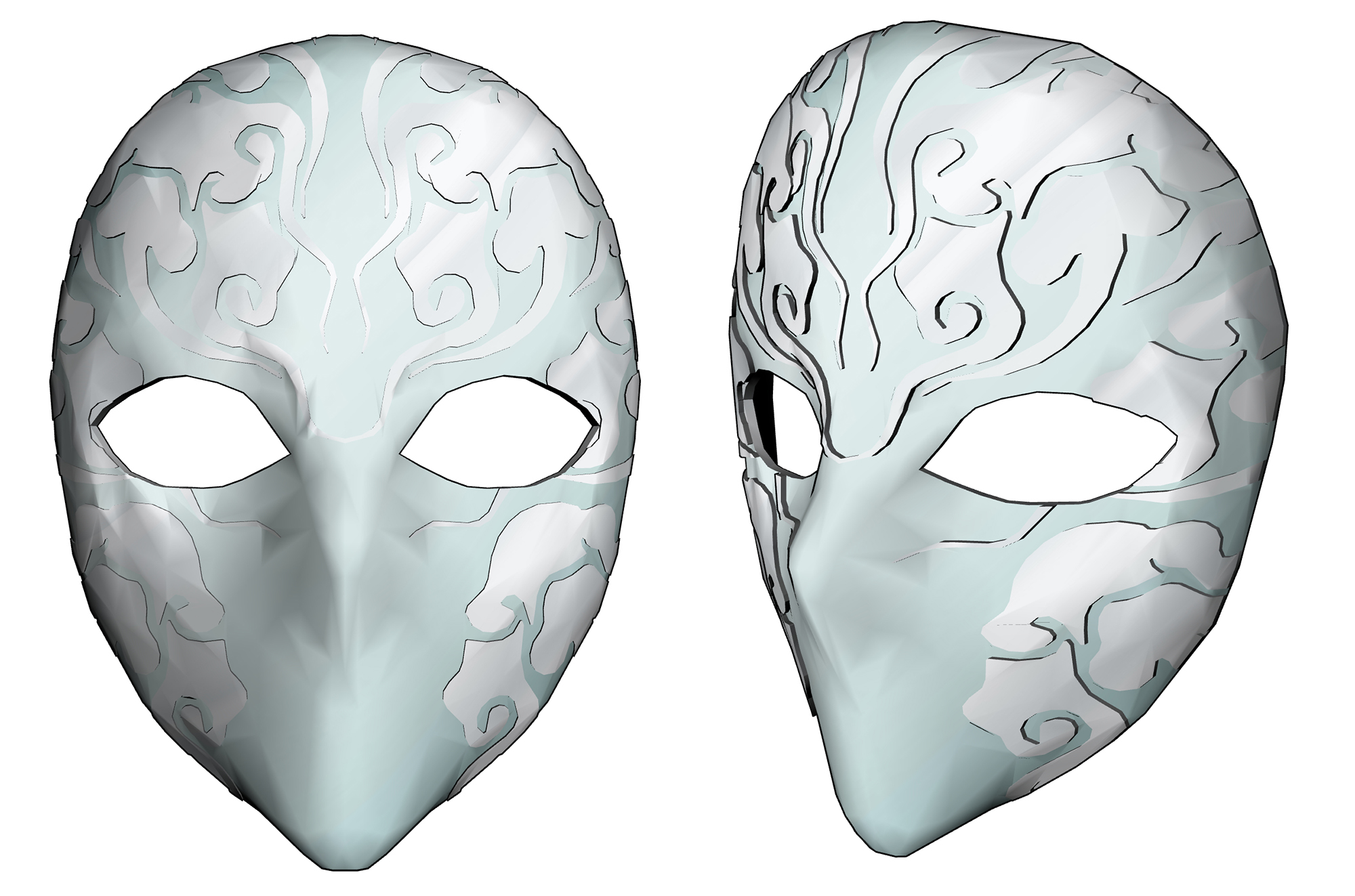 동양풍 가면 Oriental style mask B-34-3 동양풍 가면 Oriental style mask B-34-3