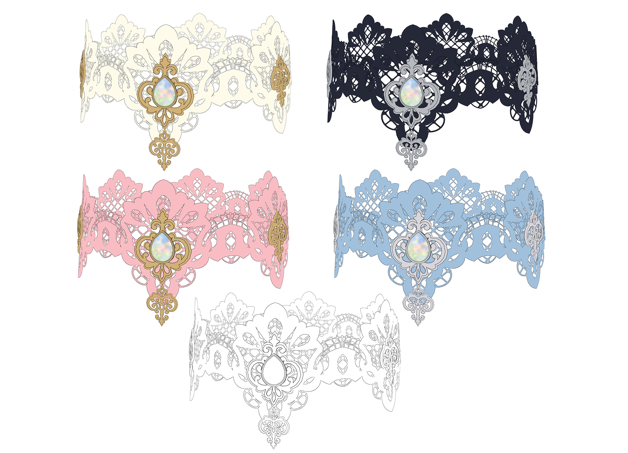 레이스 초커1 레이스 초커1