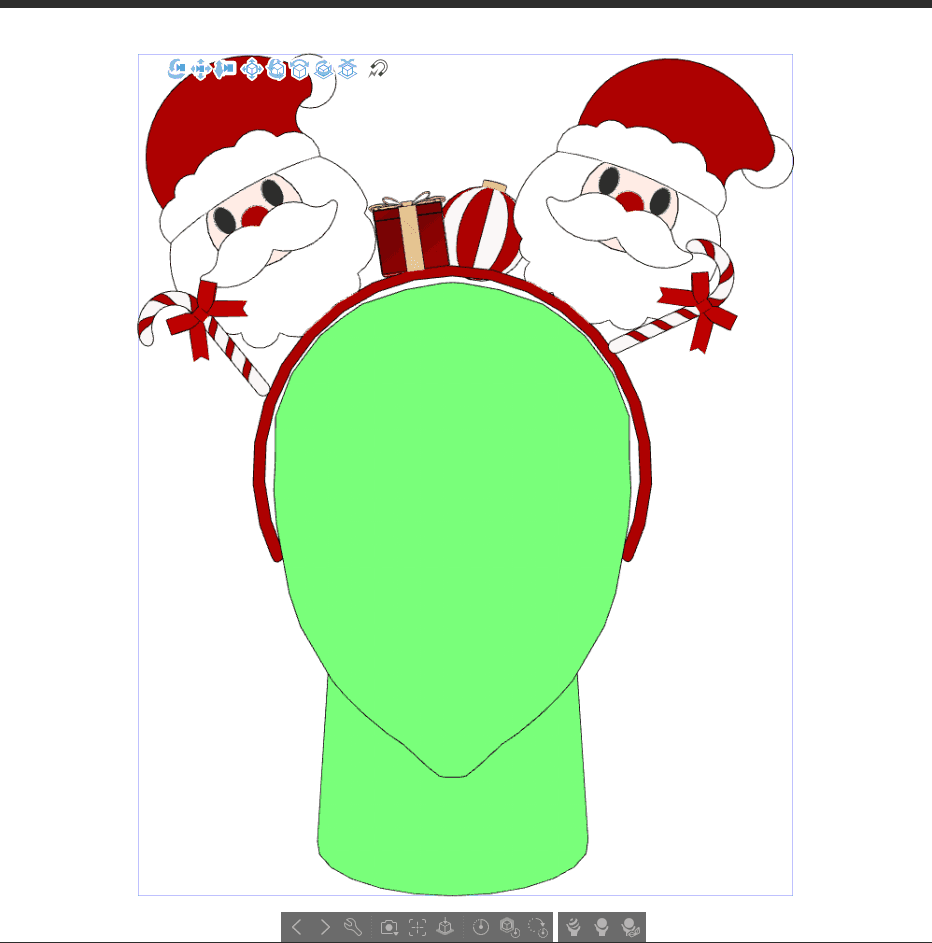 산타 머리장식 산타 머리장식