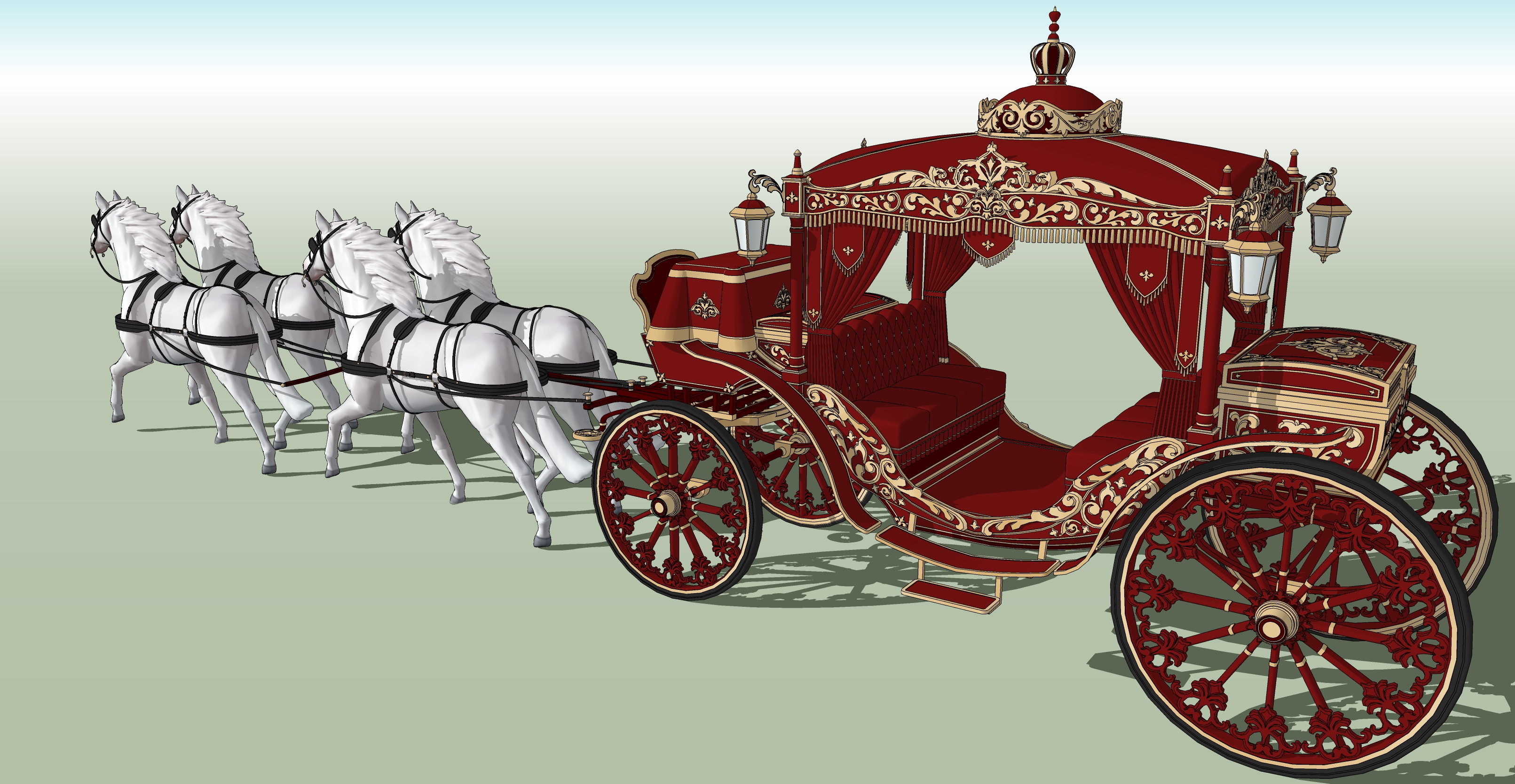 데이트용 마차 붉은색 Carriage for a date red-1 데이트용 마차 붉은색 Carriage for a date red-1