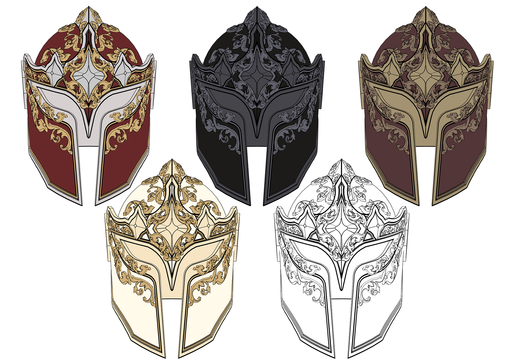 판타지 고급 투구