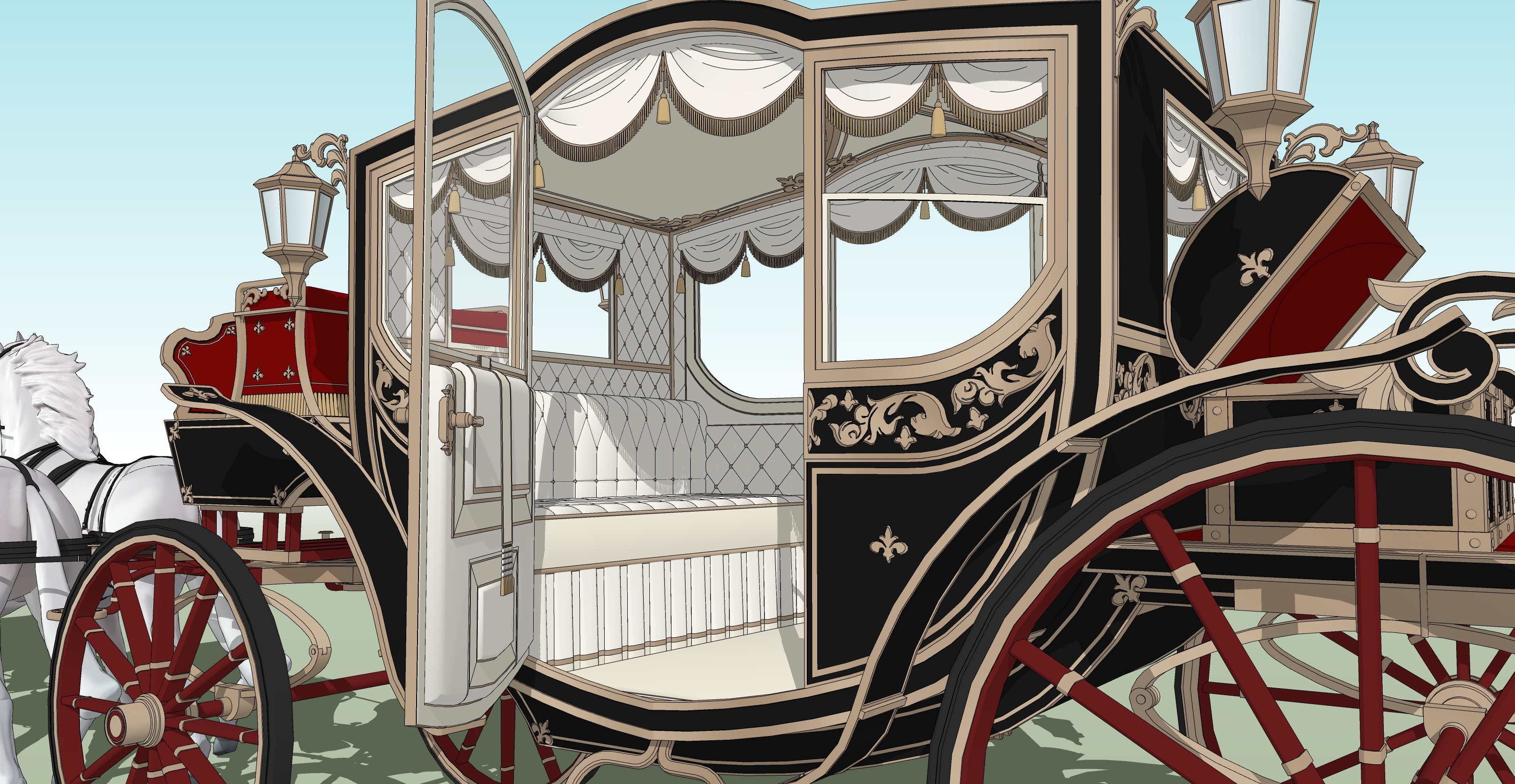 귀족마차 검은색 Noble Carriage black-3 귀족마차 검은색 Noble Carriage black-3