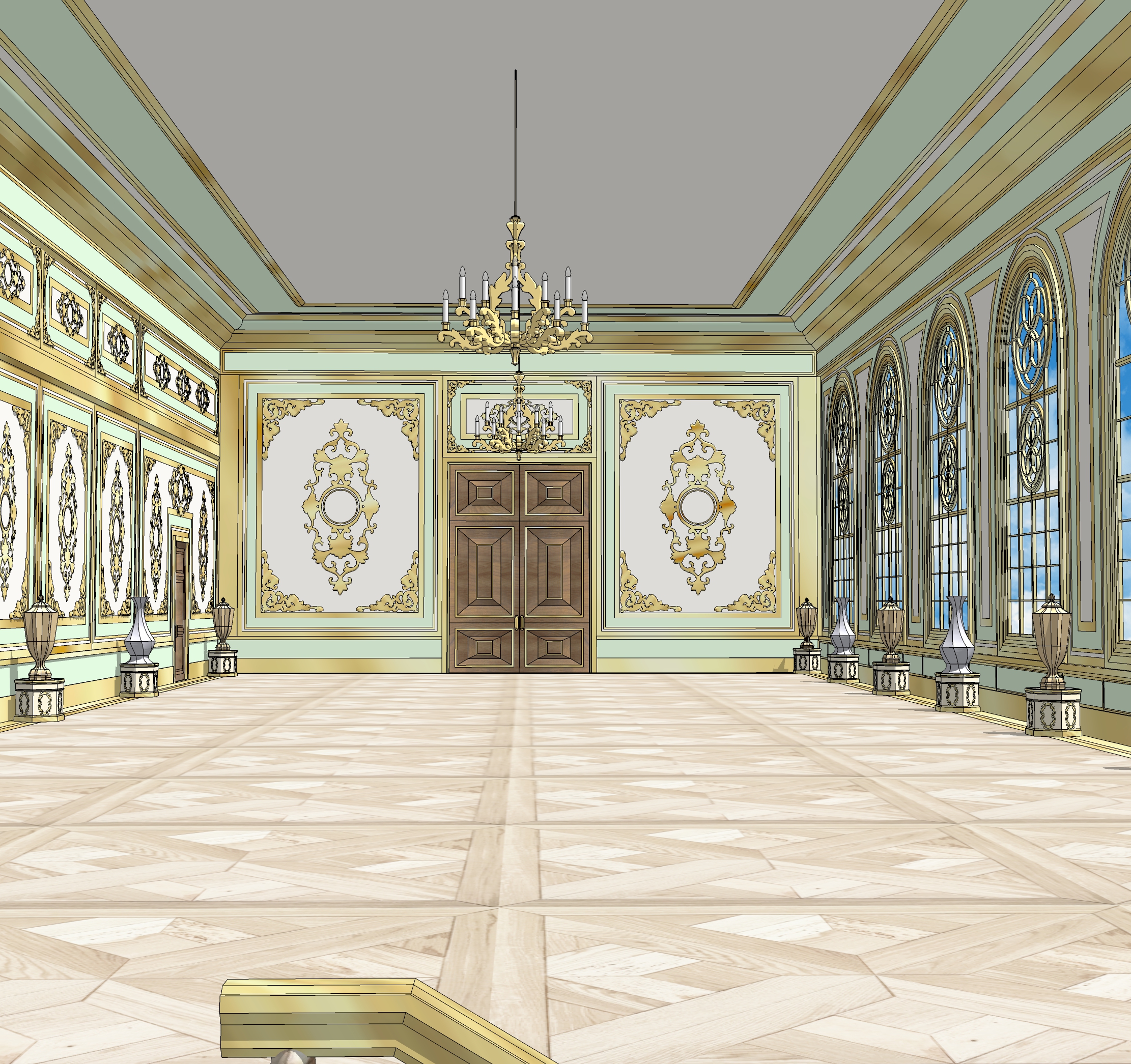 dessert shop set hallway-1