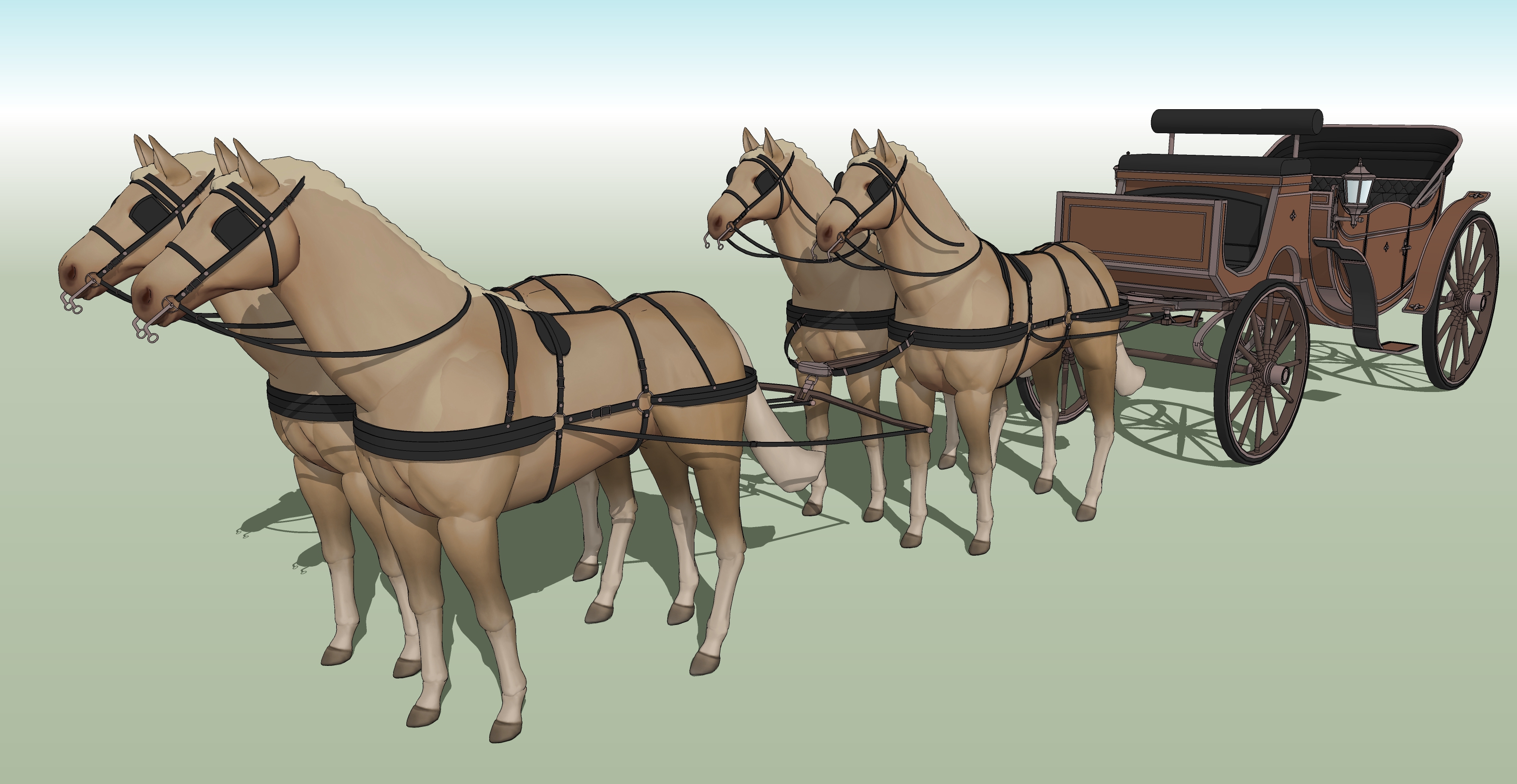 오픈형 마차 갈색 open carriage brown-2 오픈형 마차 갈색 open carriage brown-2