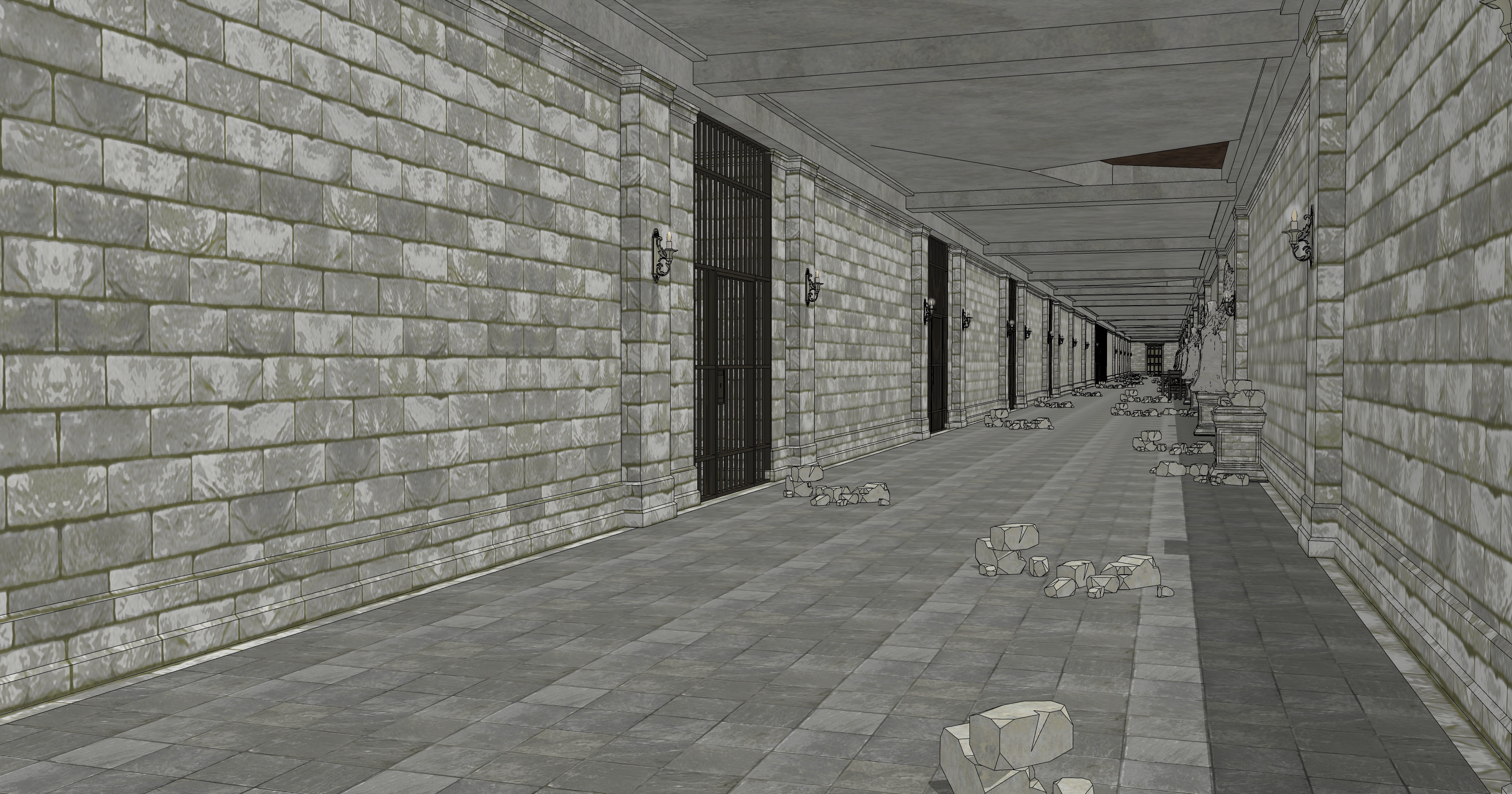 신전 감옥 폐허 Temple Prison Ruins-7