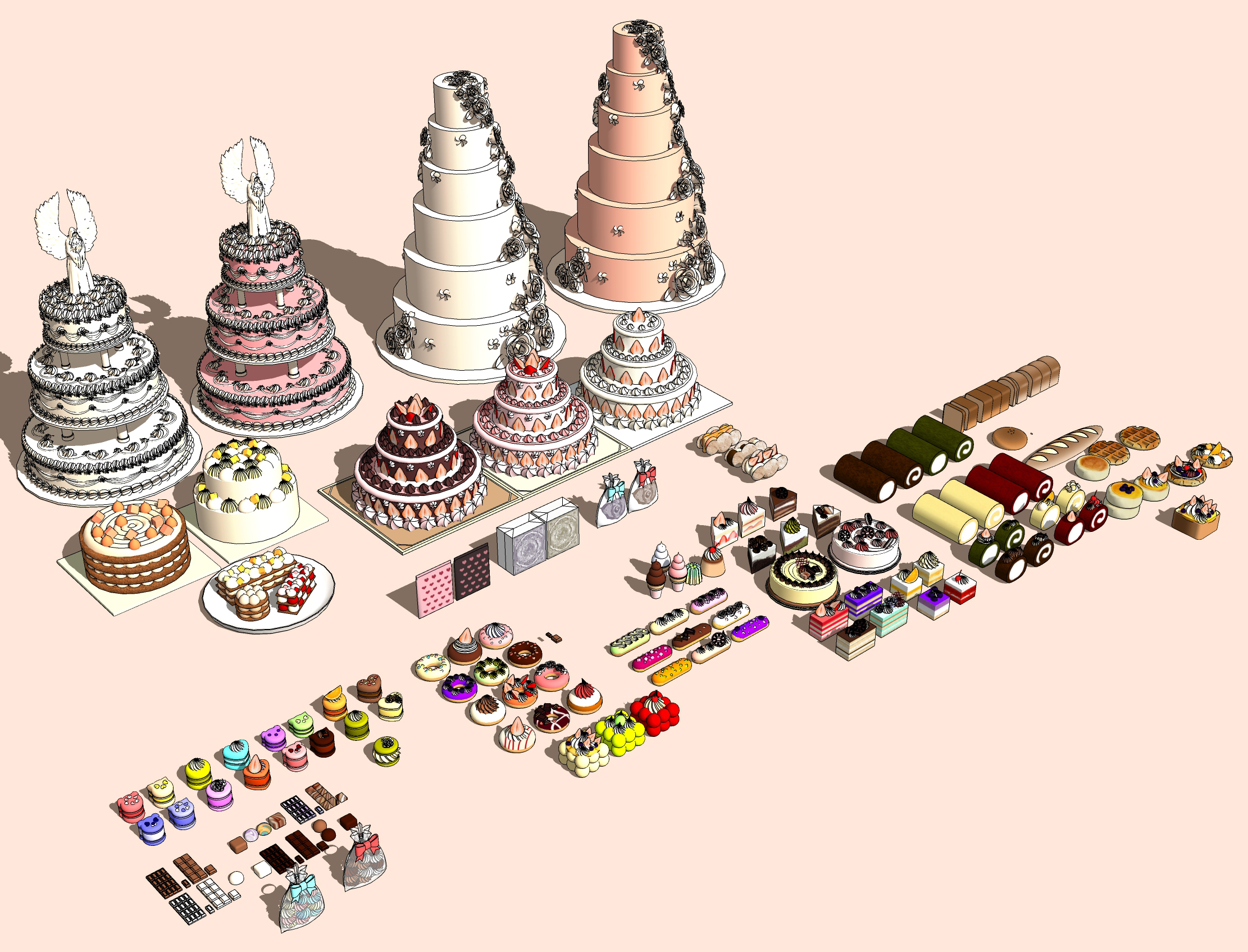 Dessert Shop Set - Dessert Asset-1 Dessert Shop Set - Dessert Asset-1