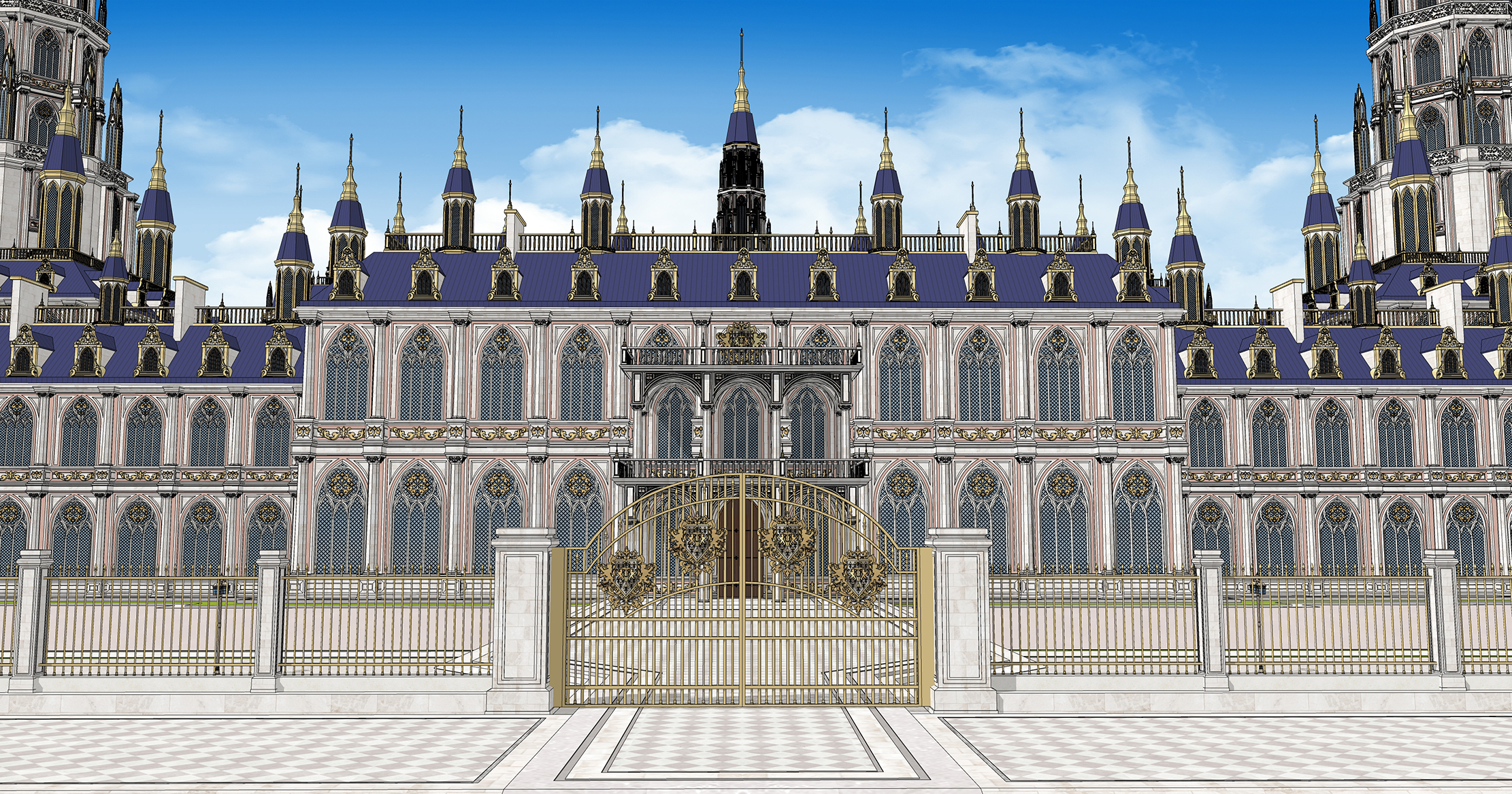 중세 판타지 궁전 Medieval fantasy Palace-2