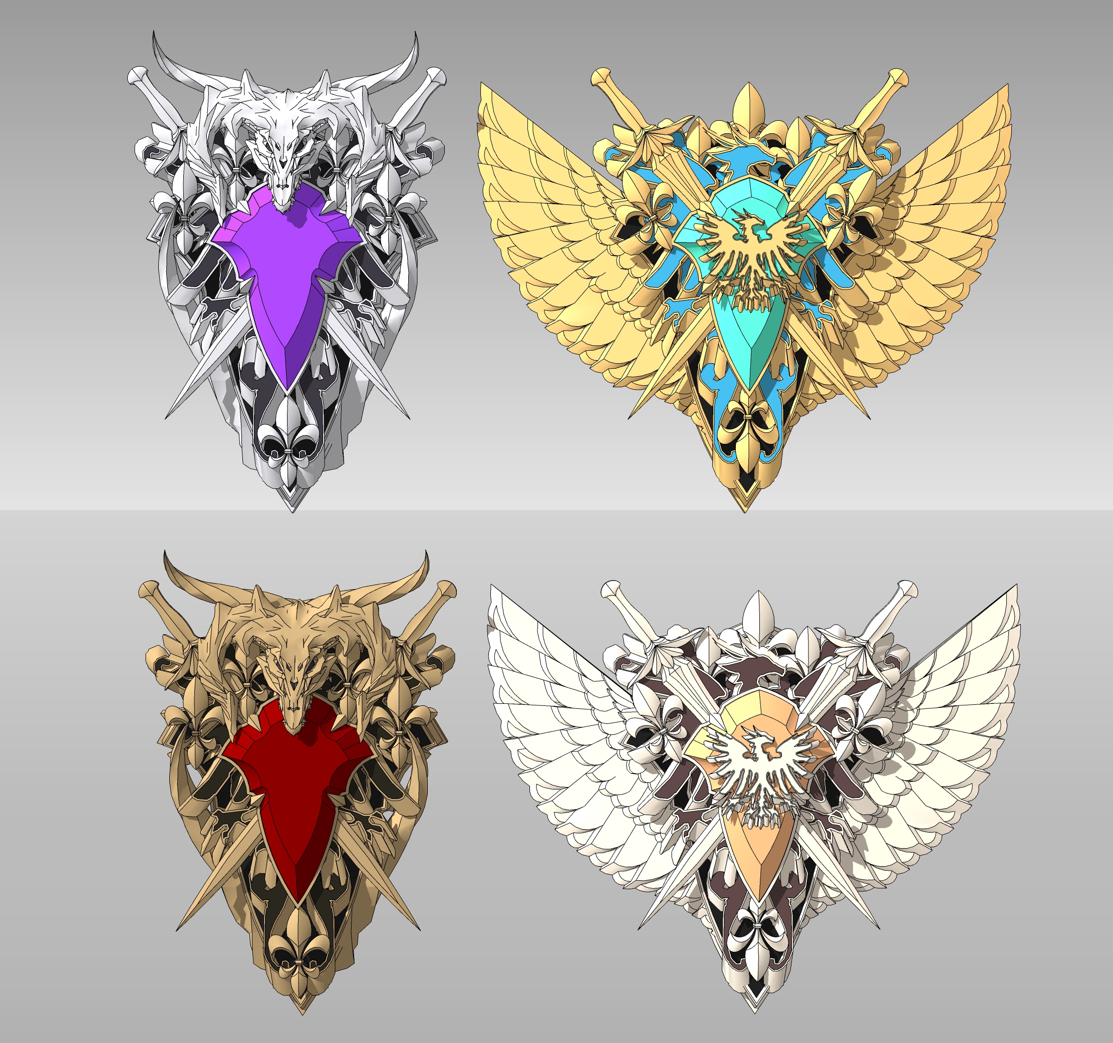 마왕과 용사의 브로치Satan and Warrior Brooch-1