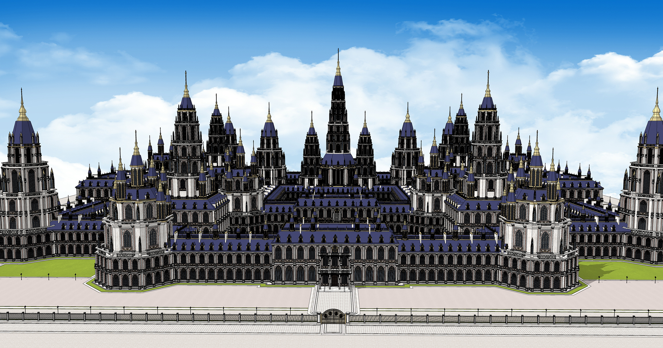 중세 판타지 궁전 Medieval fantasy Palace-1