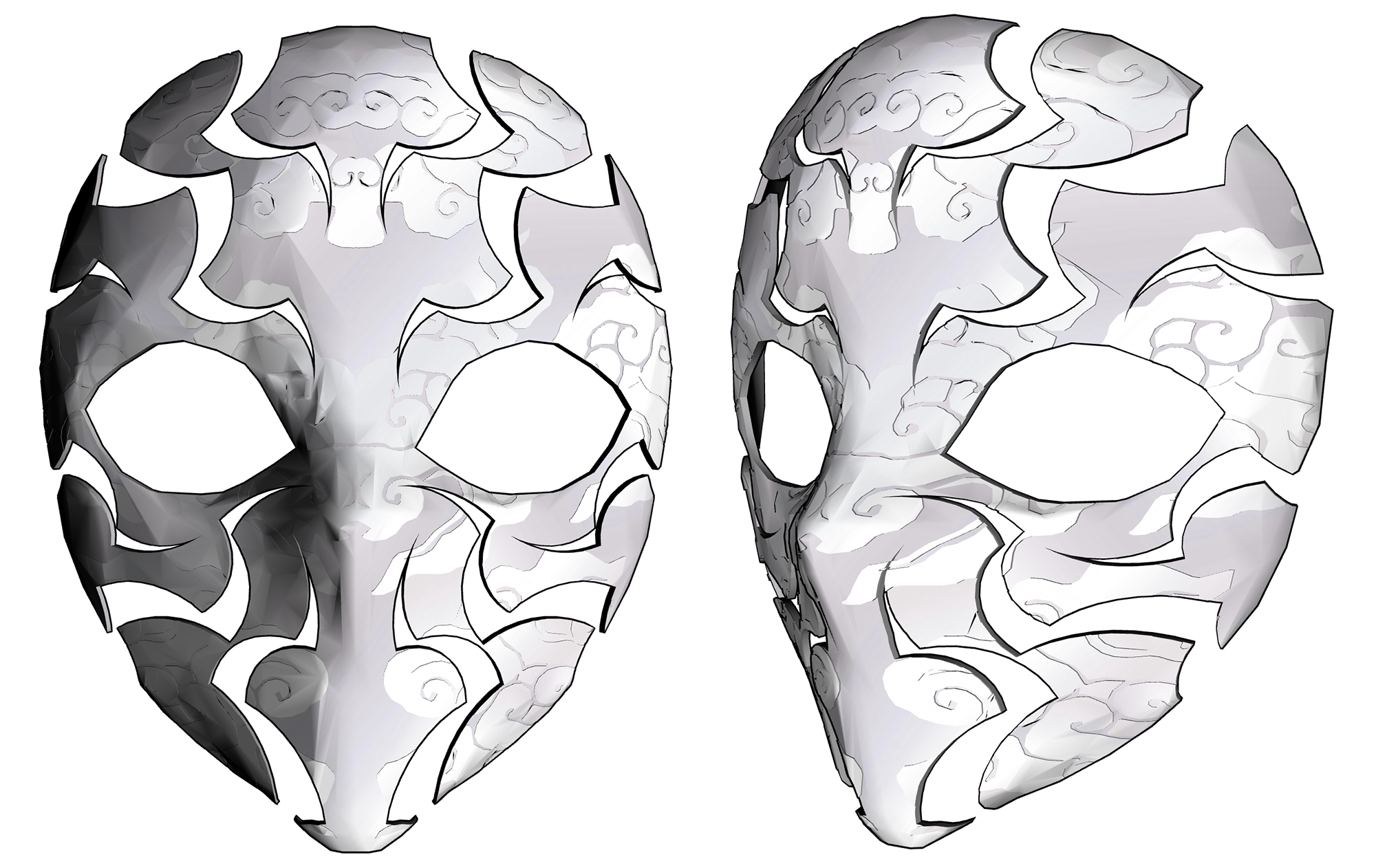 동양풍 가면 Oriental style mask A-9-3 동양풍 가면 Oriental style mask A-9-3