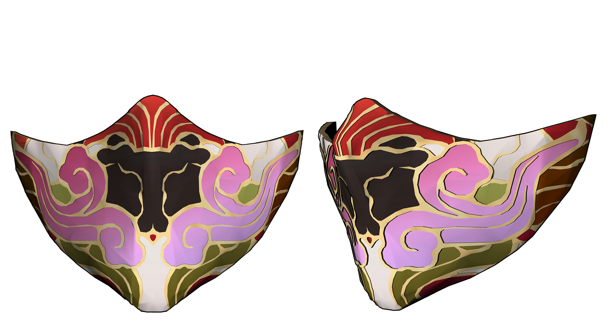 동양풍 가면 Oriental style mask A-17-3 동양풍 가면 Oriental style mask A-17-3