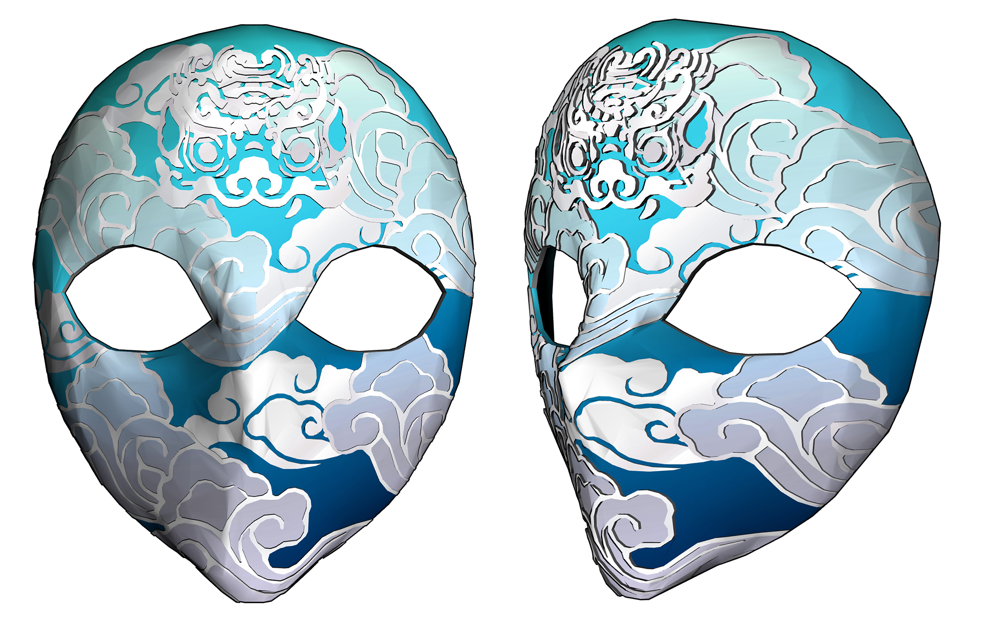 동양풍 가면 Oriental style mask A-28-3 동양풍 가면 Oriental style mask A-28-3