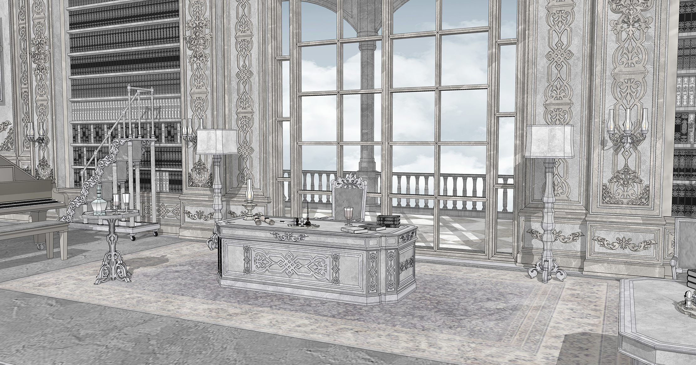 귀족 집무실 폐허Ruins of the nobleman's office-2 귀족 집무실 폐허Ruins of the nobleman's office-2