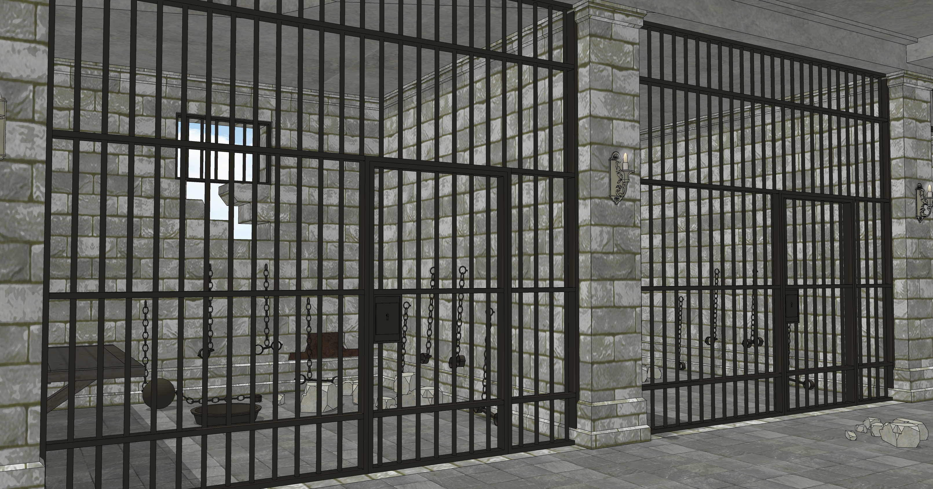 신전 감옥 폐허 Temple Prison Ruins-2