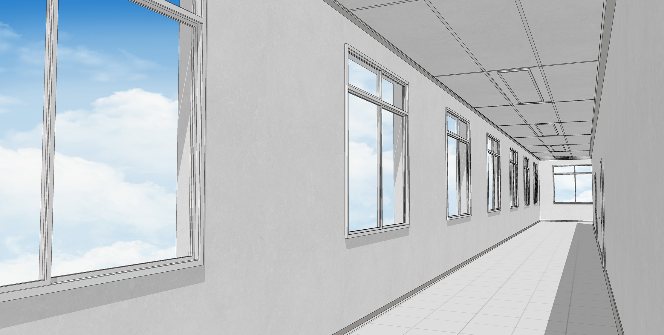 사무실 복도 Office hallway2-3 사무실 복도 Office hallway2-3