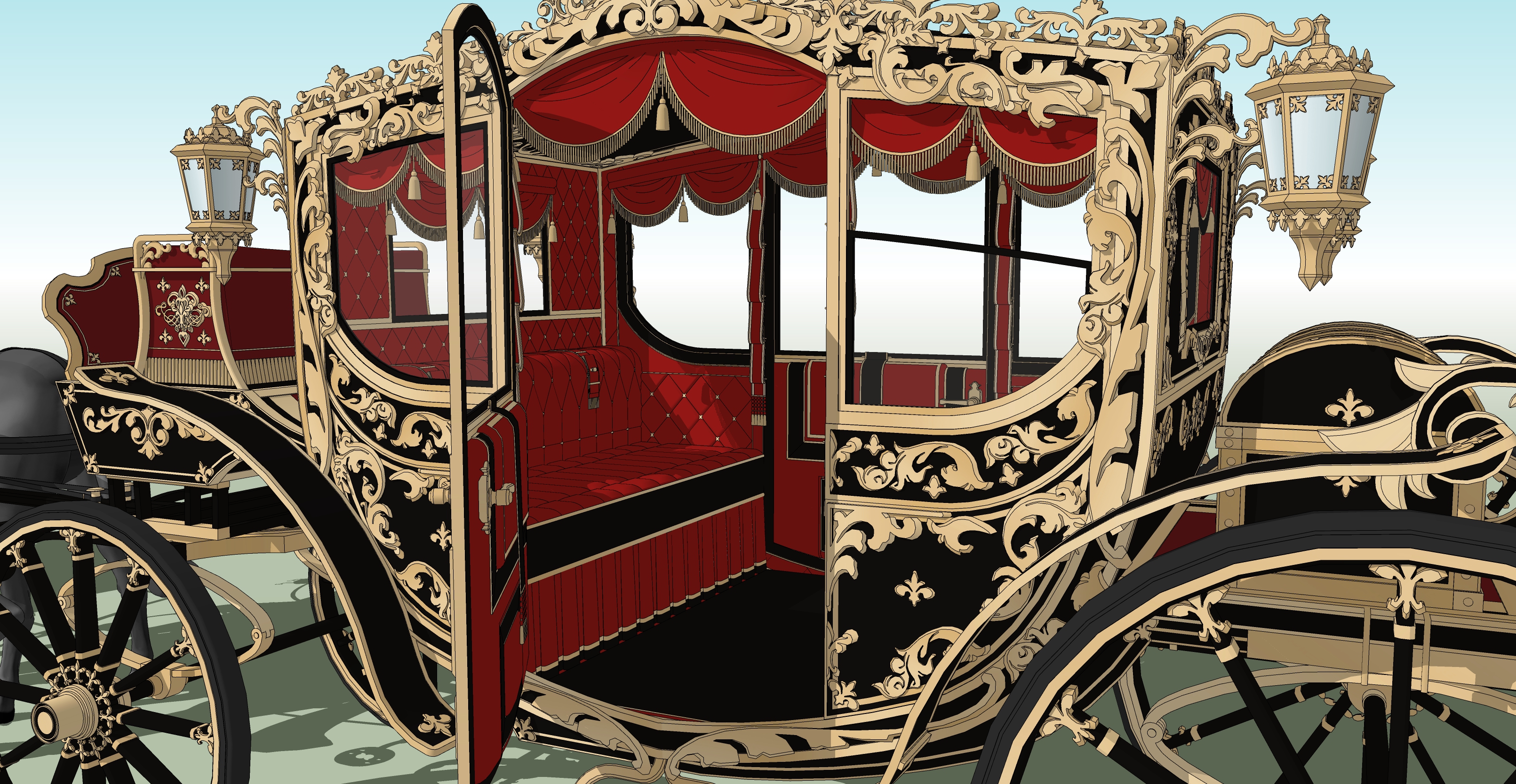 왕실마차 검은색 Royal carriage black-3 왕실마차 검은색 Royal carriage black-3