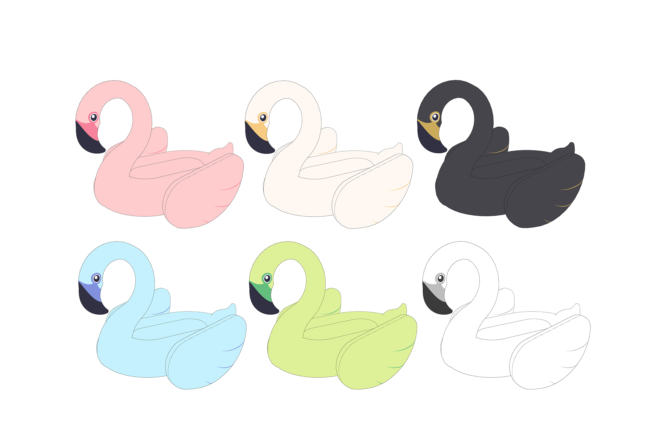 홍학 튜브 flamingo tube