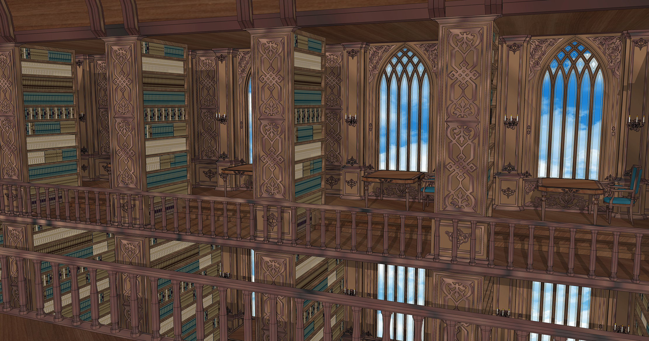 복도형 도서관Corridor-type library-7-1 복도형 도서관Corridor-type library-7-1