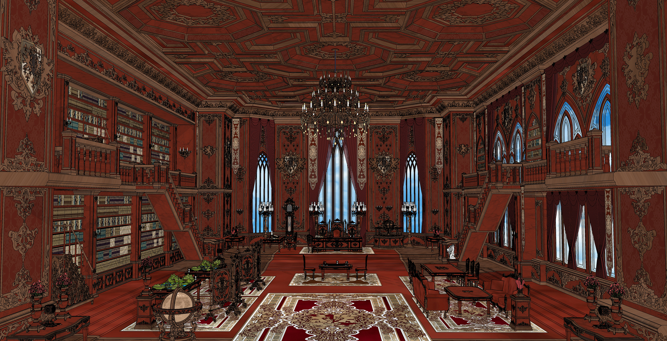 백작의 집무실Count's office-1 백작의 집무실Count's office-1