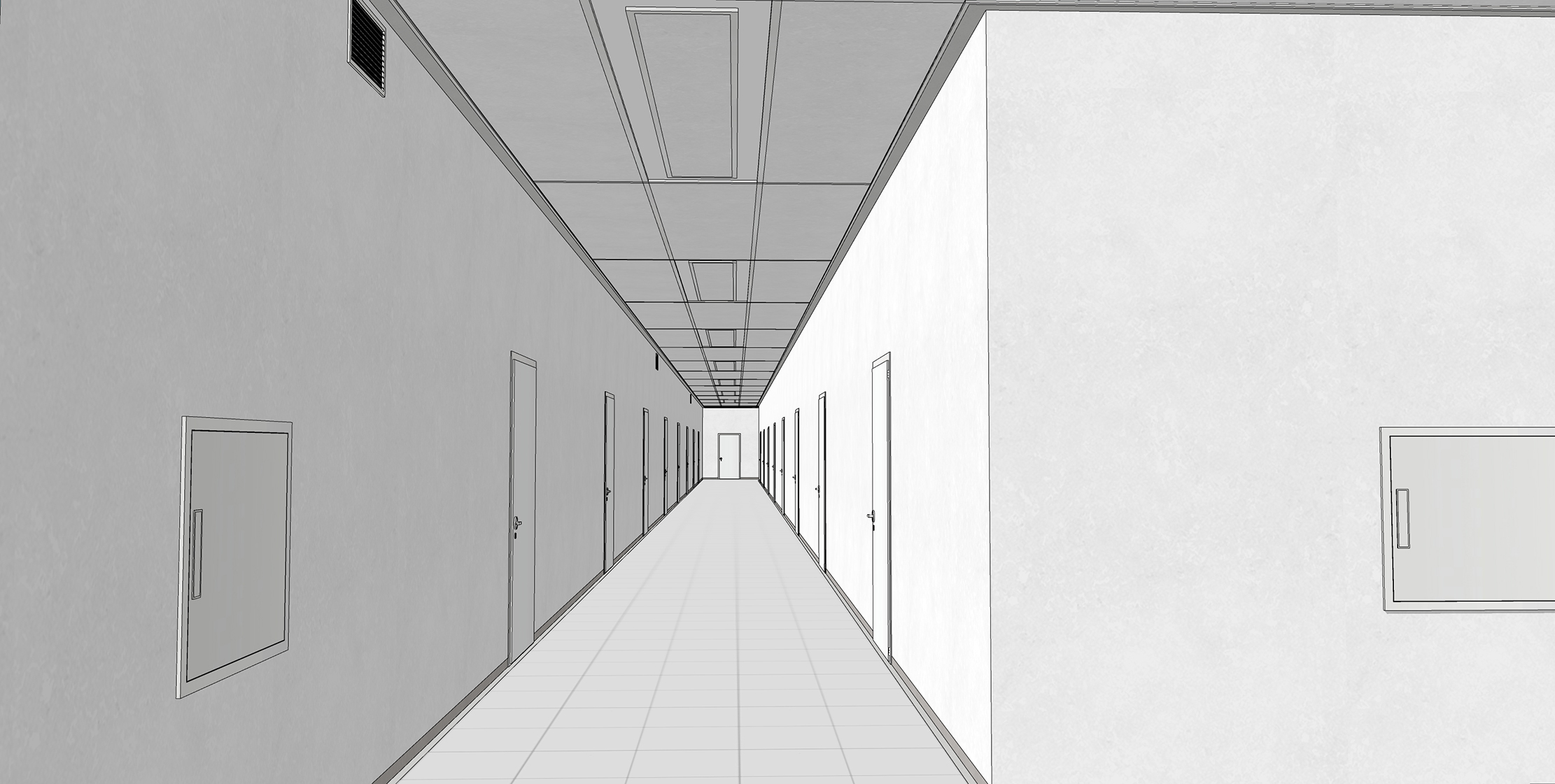 사무실 복도 Office hallway-1 사무실 복도 Office hallway-1