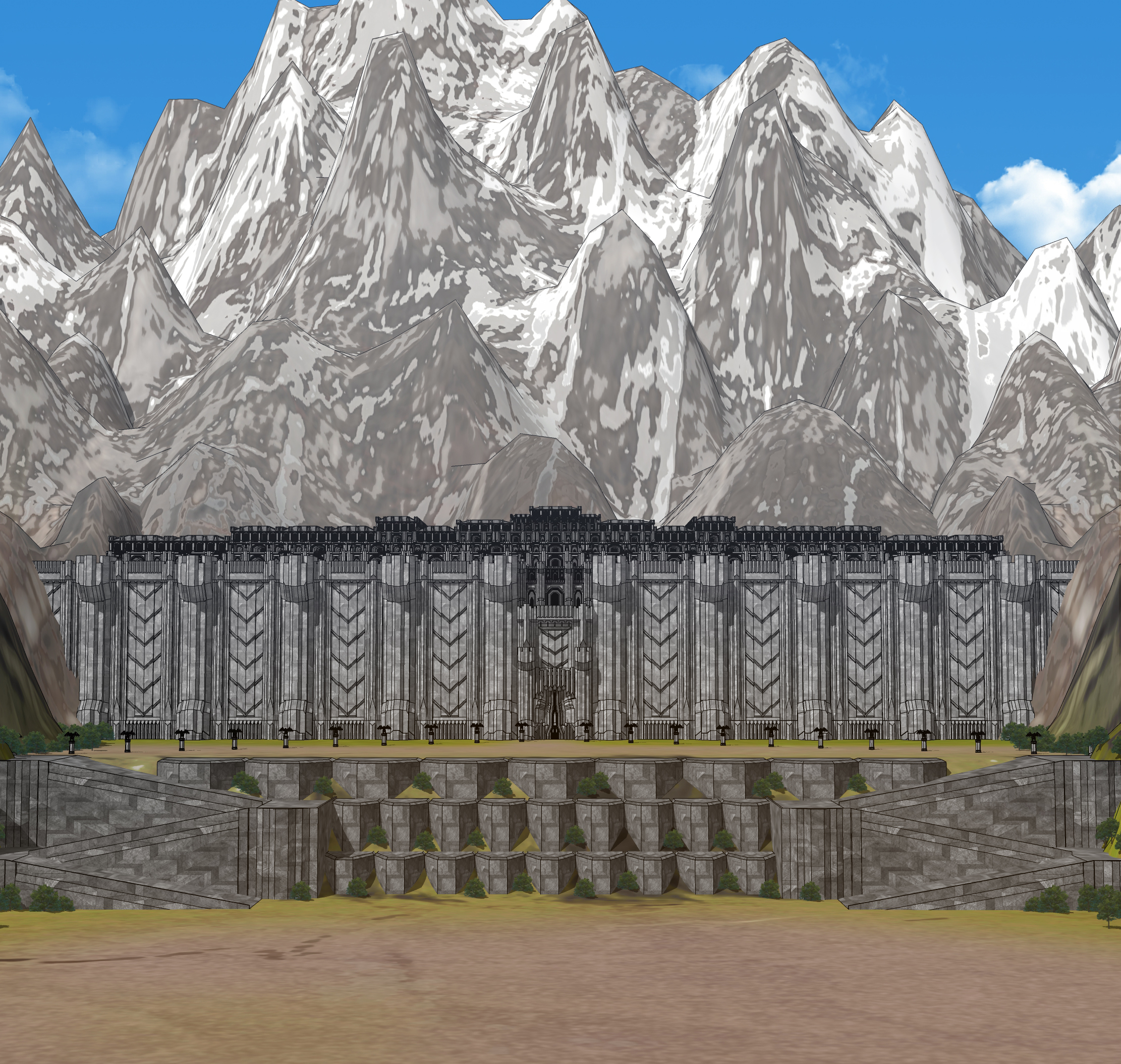 드워프 왕국 외관-Dwarf Kingdom Appearance-1보정