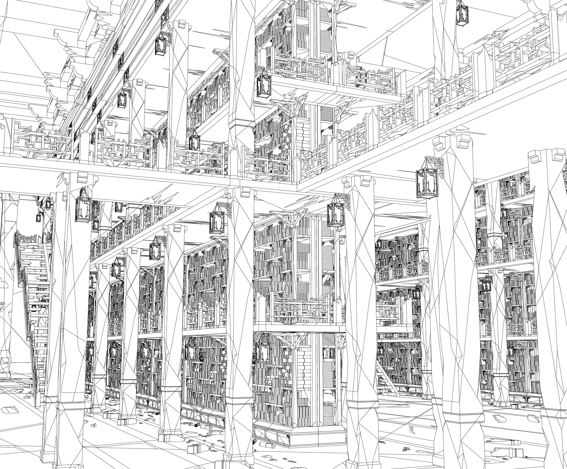 비급서고 폐허 Secret library ruin ver3-라인-3