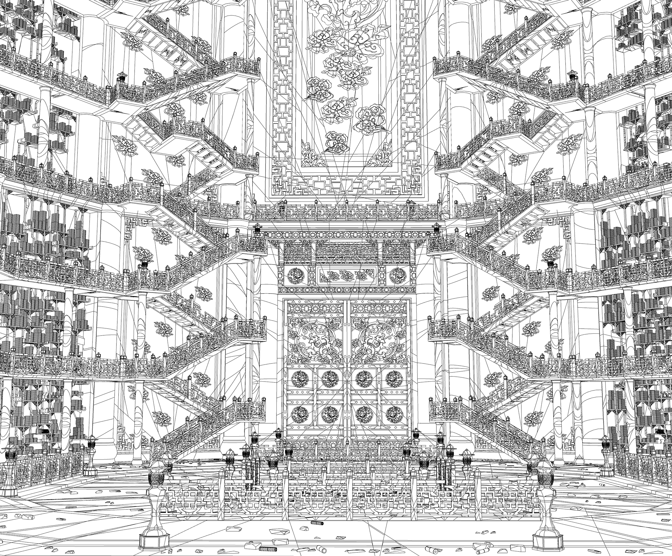 비급서고 폐허 Secret library ruin ver4라인-1