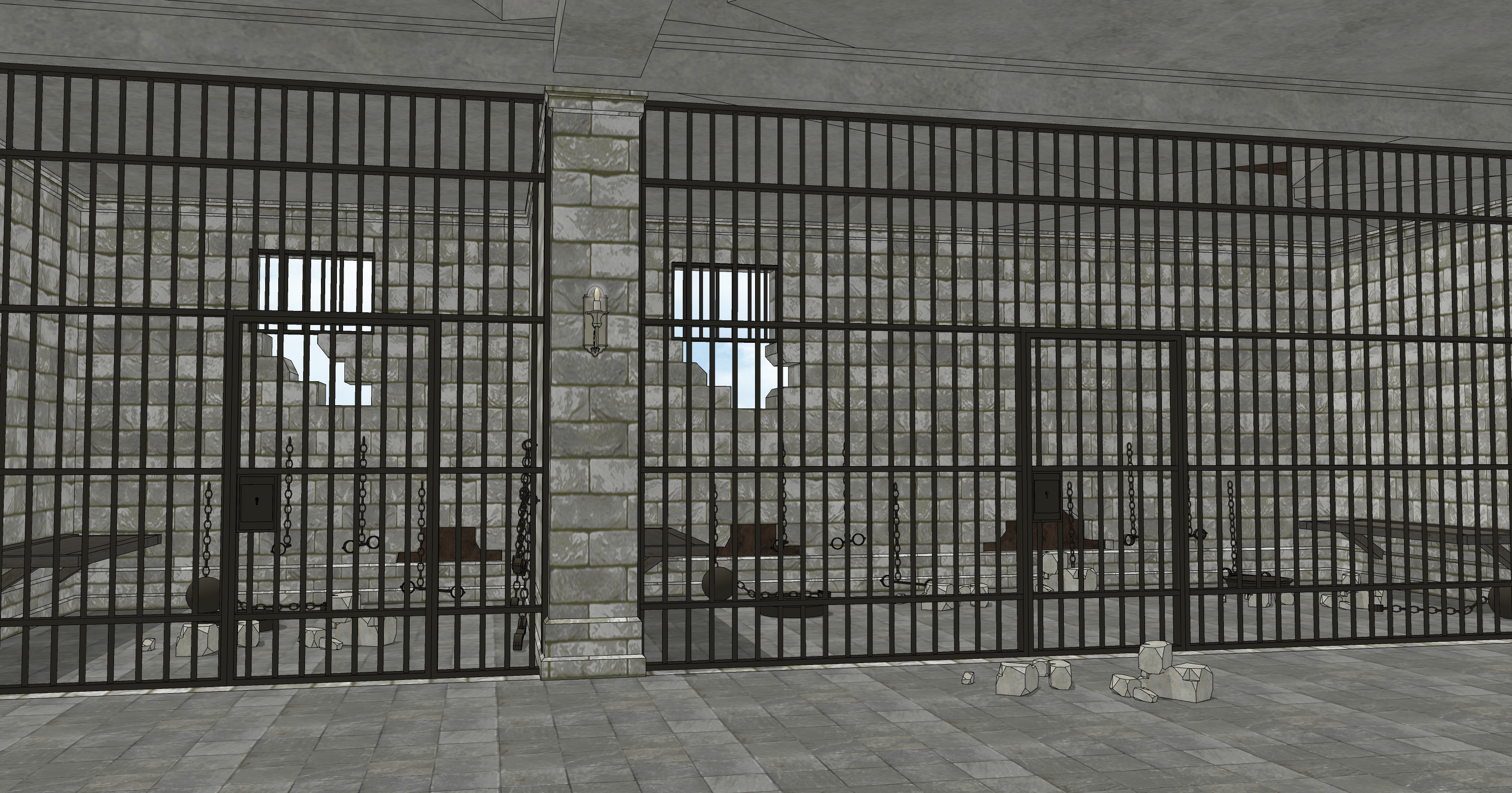 신전 감옥 폐허 Temple Prison Ruins-3