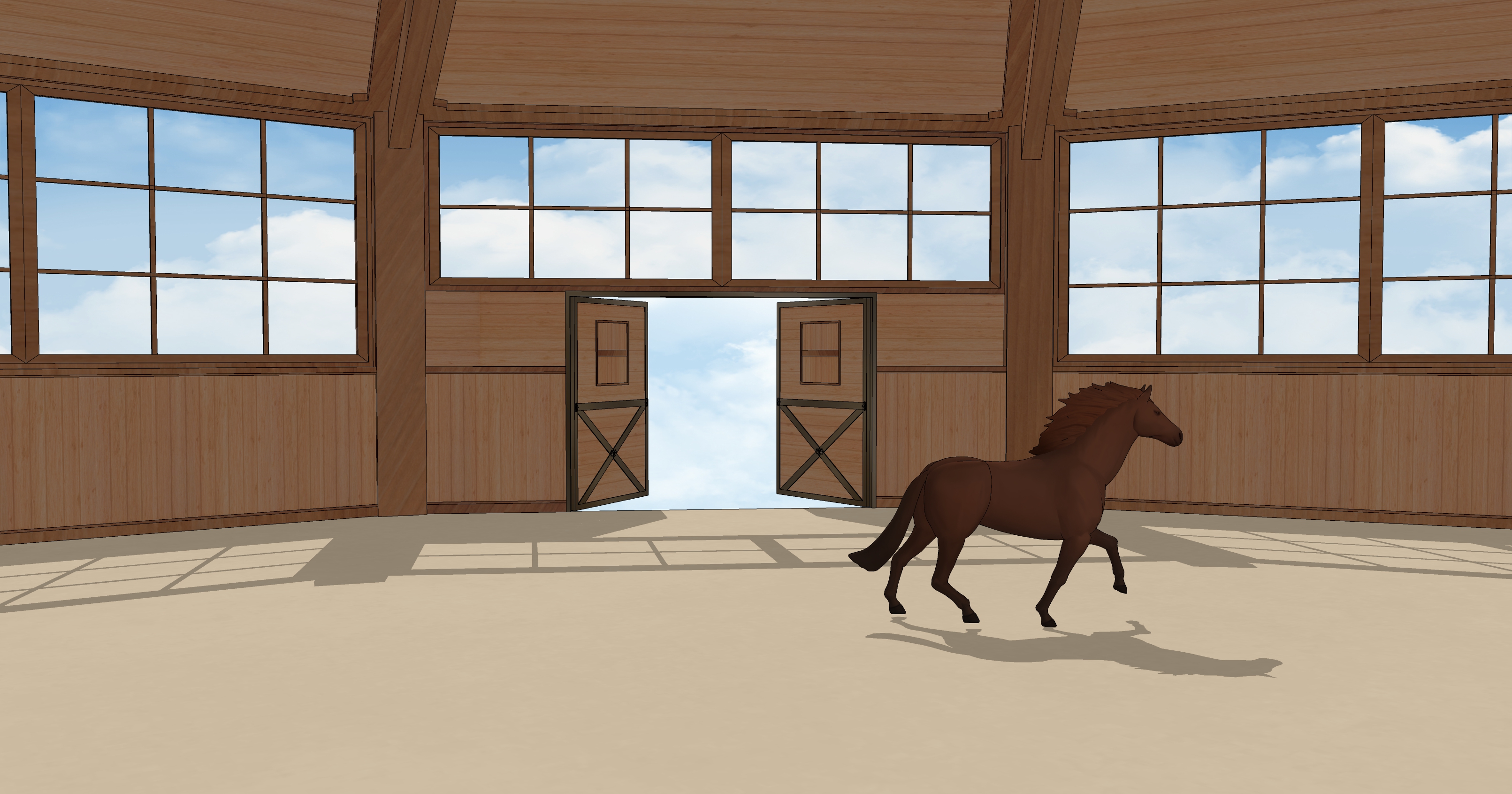 실내 원형 마장Indoor circular riding arena-2 실내 원형 마장Indoor circular riding arena-2