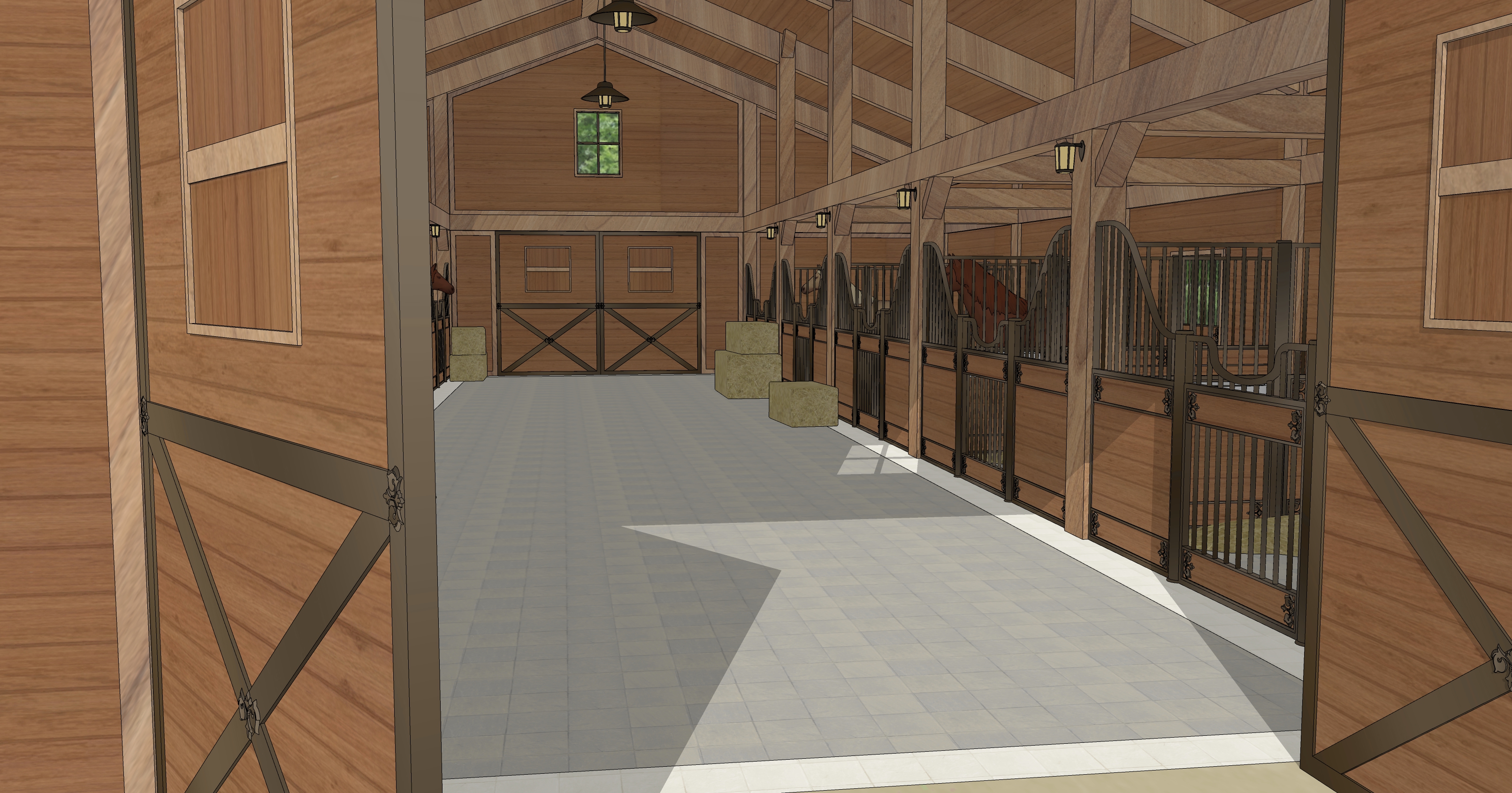 마구간 외부 Outside the stable-3 마구간 외부 Outside the stable-3