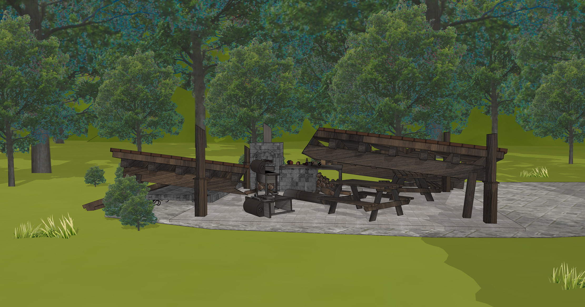 호수 별장 폐허 부서진 버젼 Lake Cottage Ruins Broken Version-4 호수 별장 폐허 부서진 버젼 Lake Cottage Ruins Broken Version-4