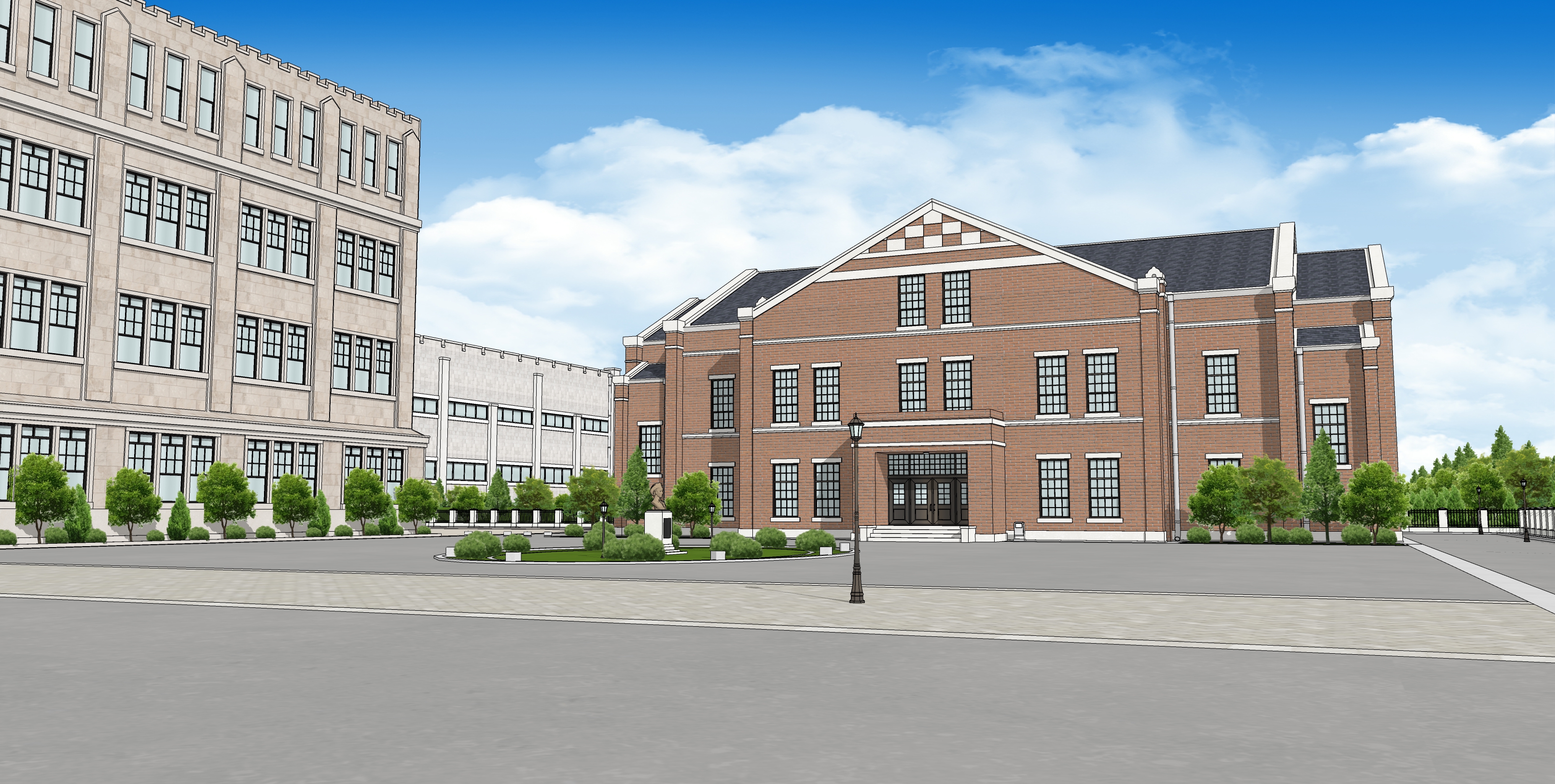 학교 서양풍학교 Western-style school-3 학교 서양풍학교 Western-style school-3