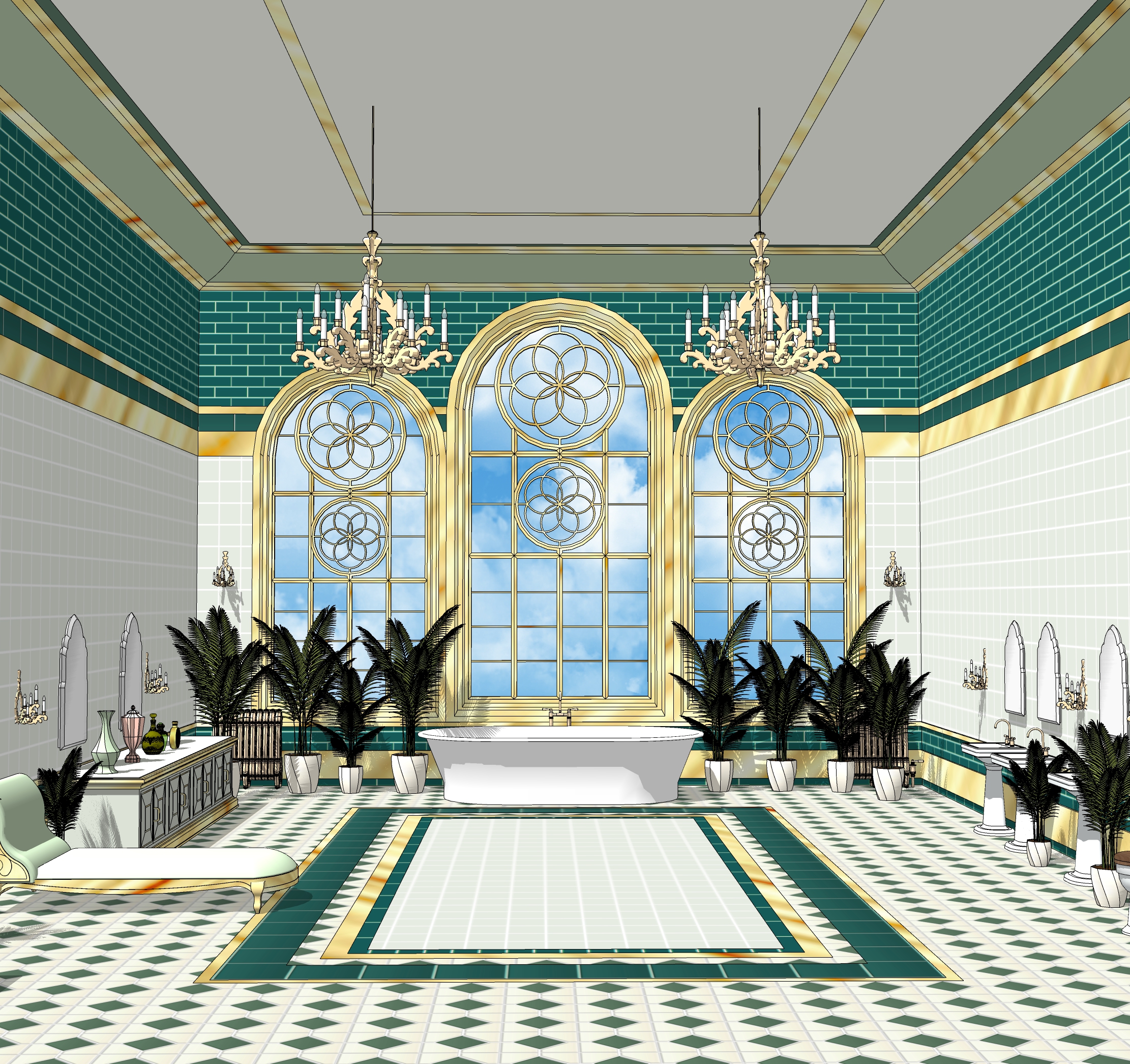 dessert shop set Washroom-1 dessert shop set Washroom-1