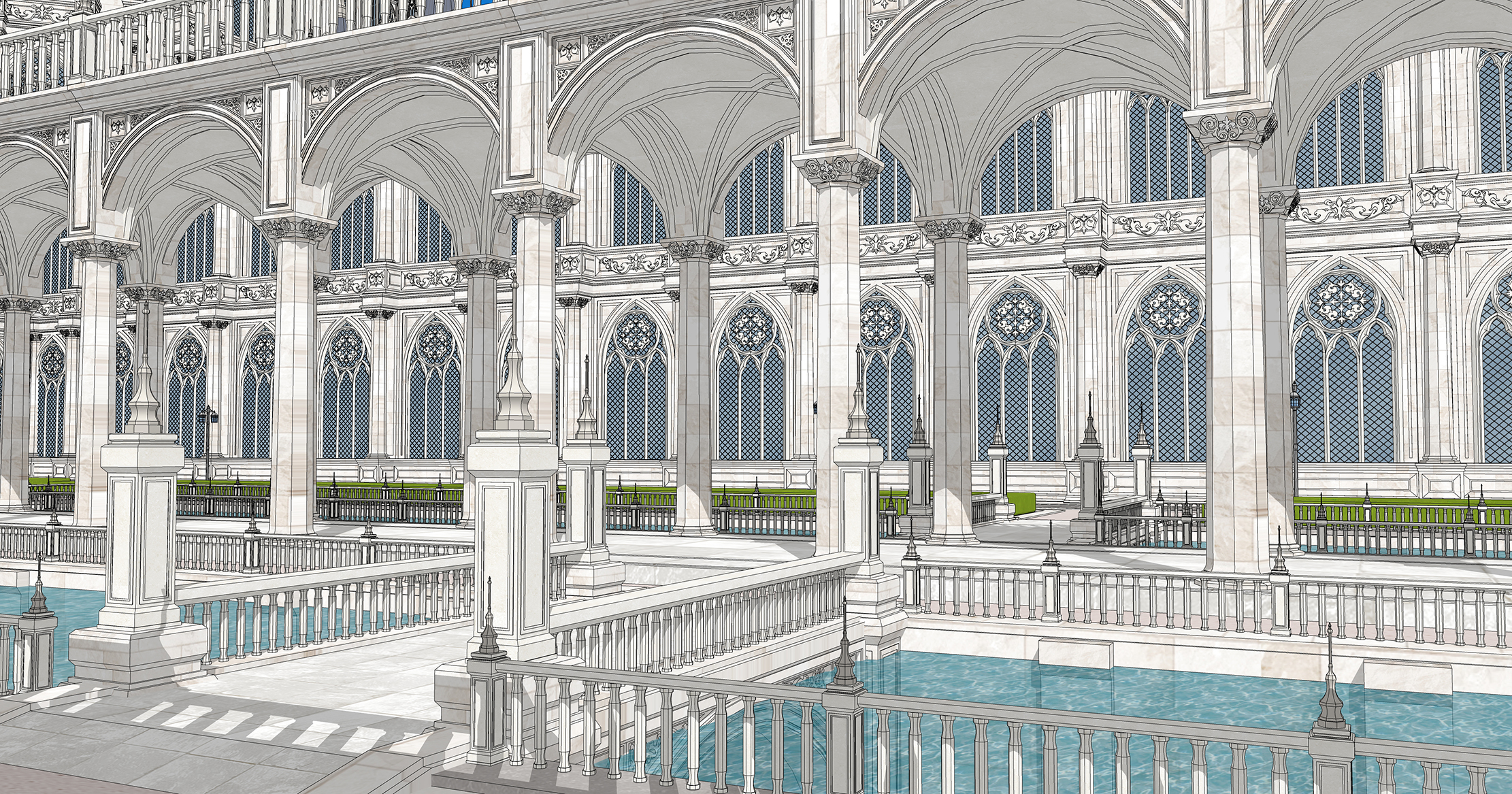 중세 판타지 건물 Medieval fantasy building-9