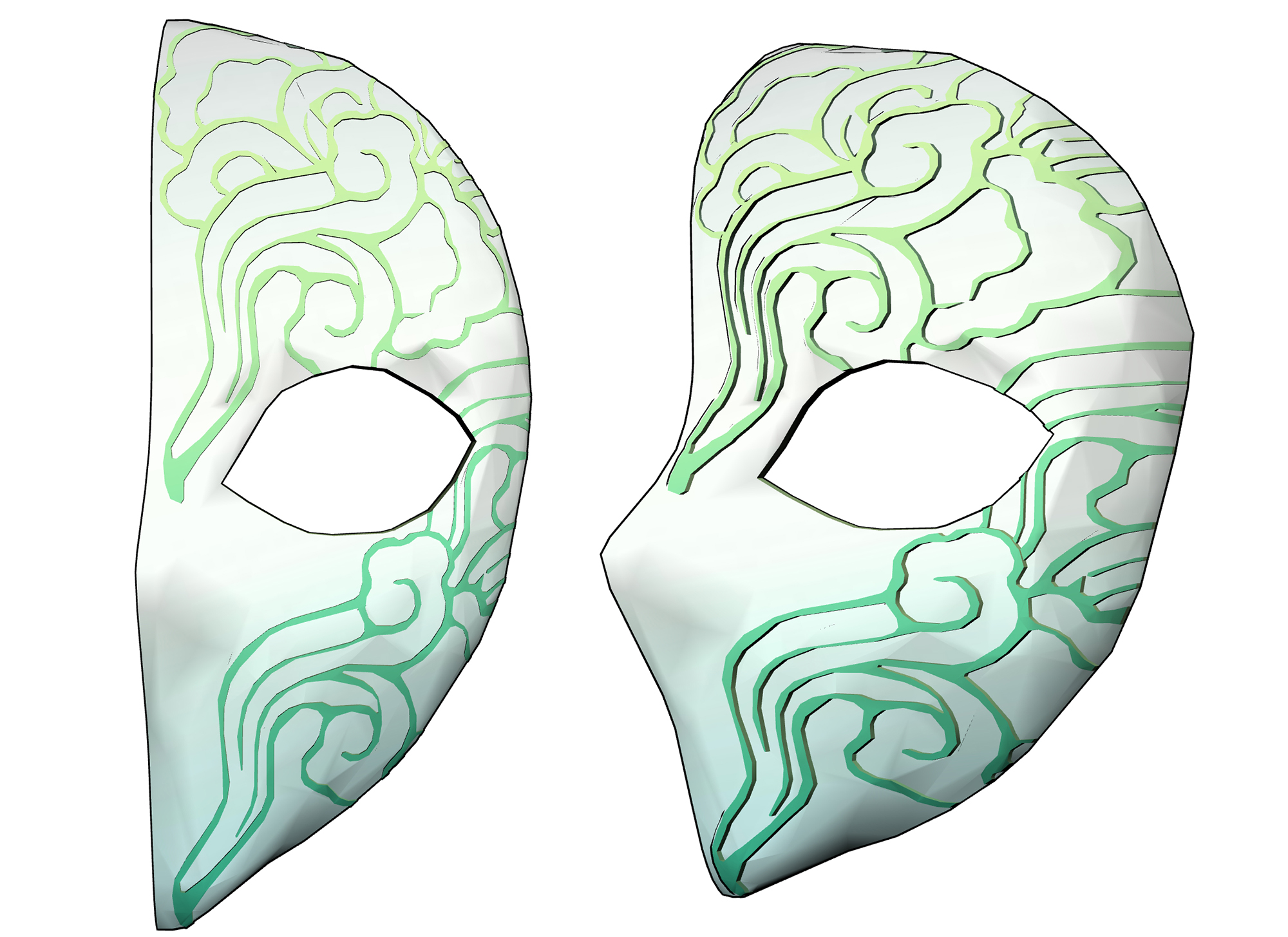 동양풍 가면 Oriental style mask A-19-3 동양풍 가면 Oriental style mask A-19-3