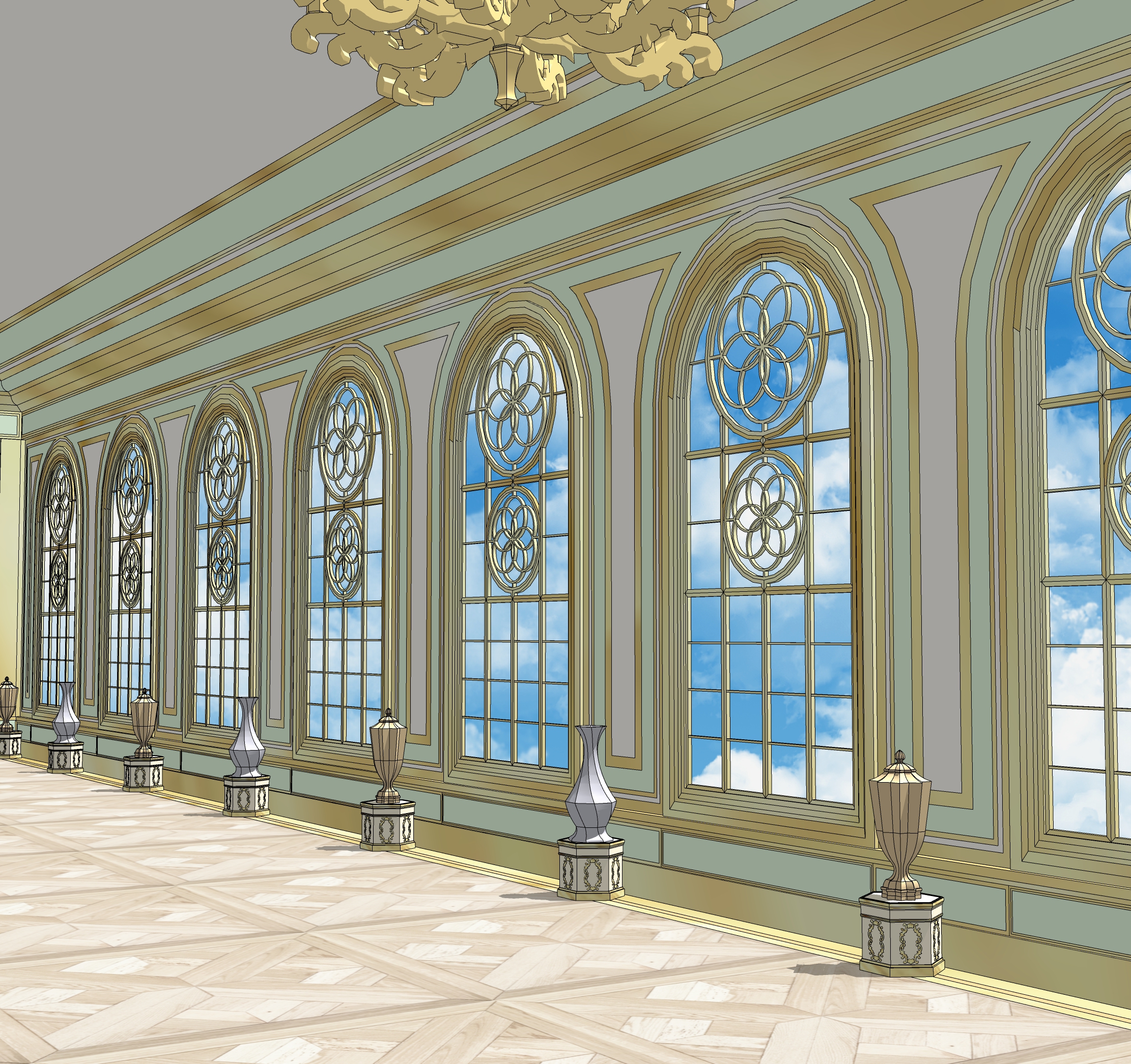 dessert shop set hallway-2