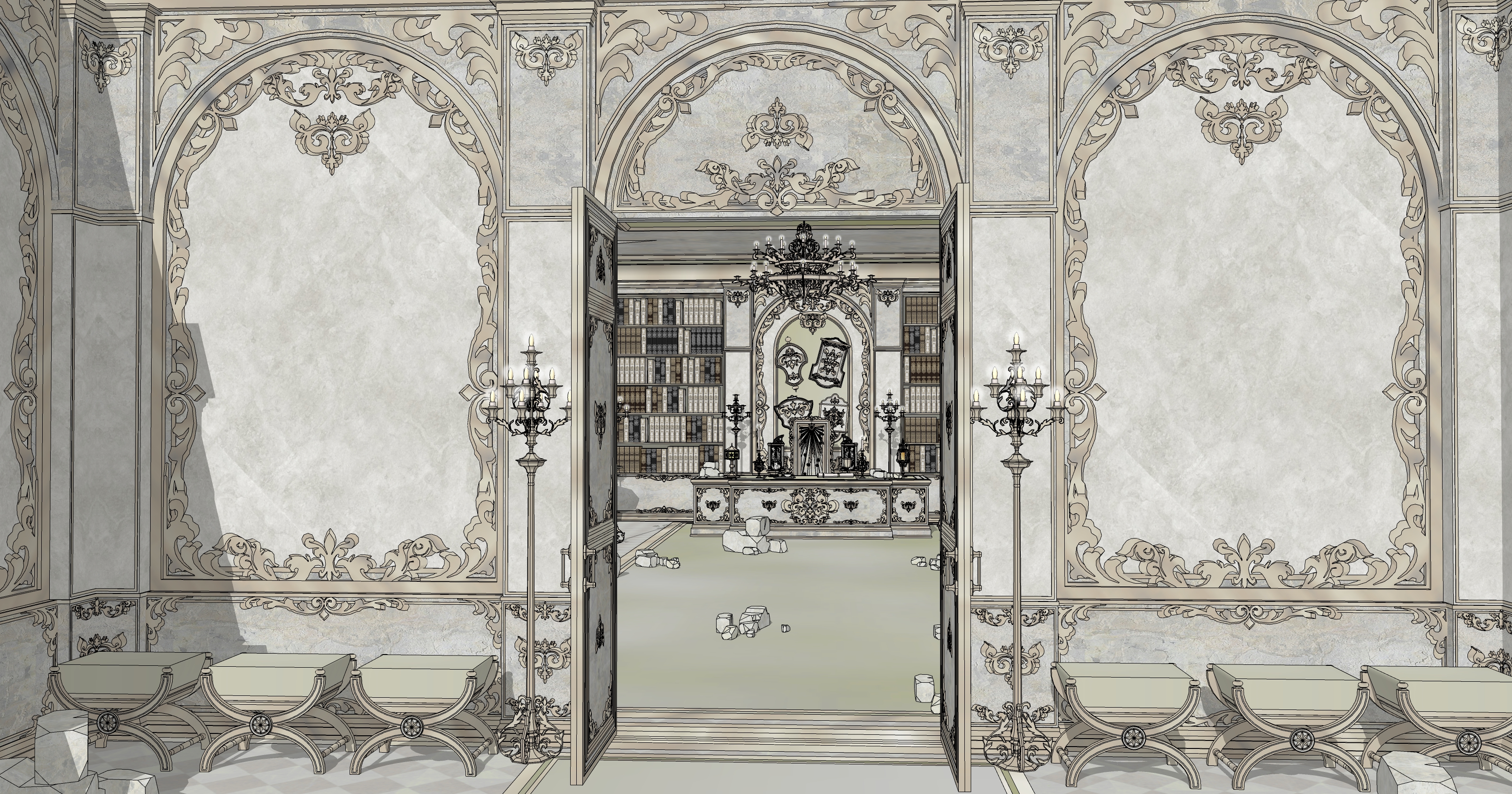 대사제의 집무실 폐허 Ruins of the High Priest's Office-4