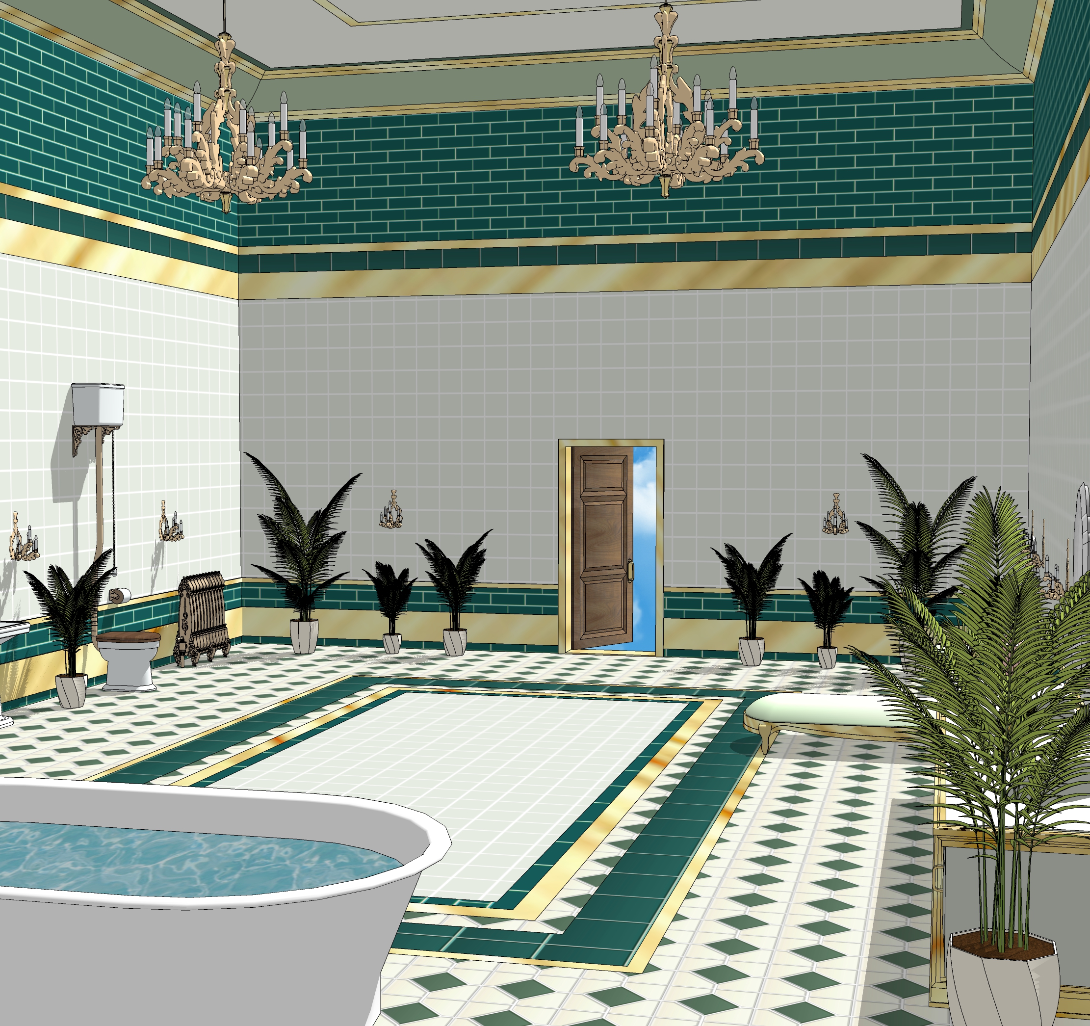 dessert shop set Washroom-8