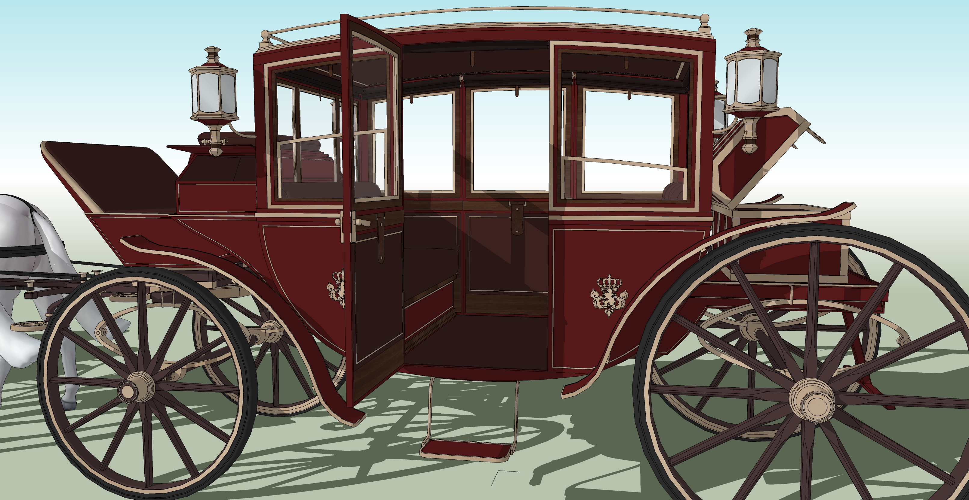 기사단 마차 적색 Knights' carriage red-3 기사단 마차 적색 Knights' carriage red-3