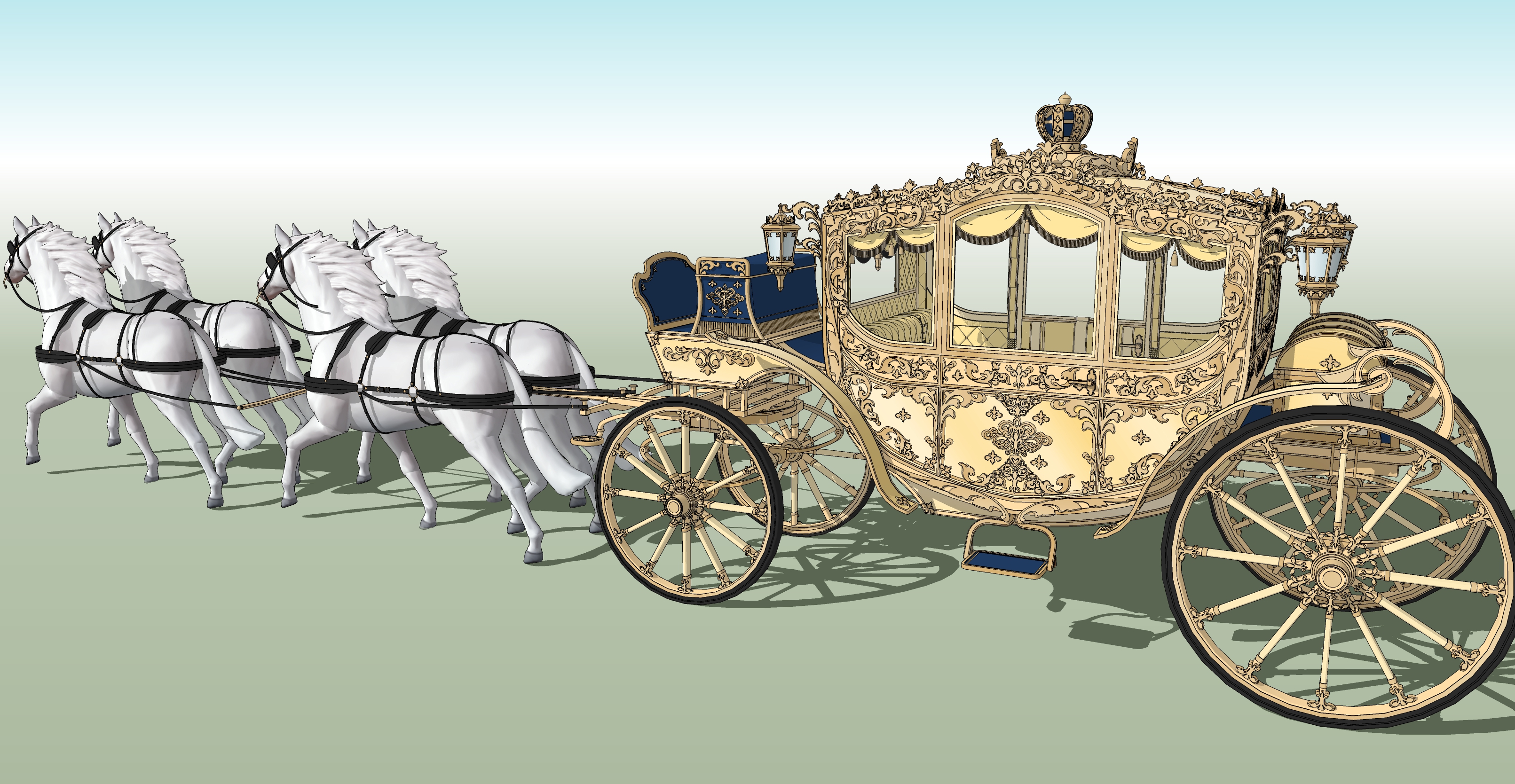 왕실마차 황금색 Royal carriage gold-1 왕실마차 황금색 Royal carriage gold-1