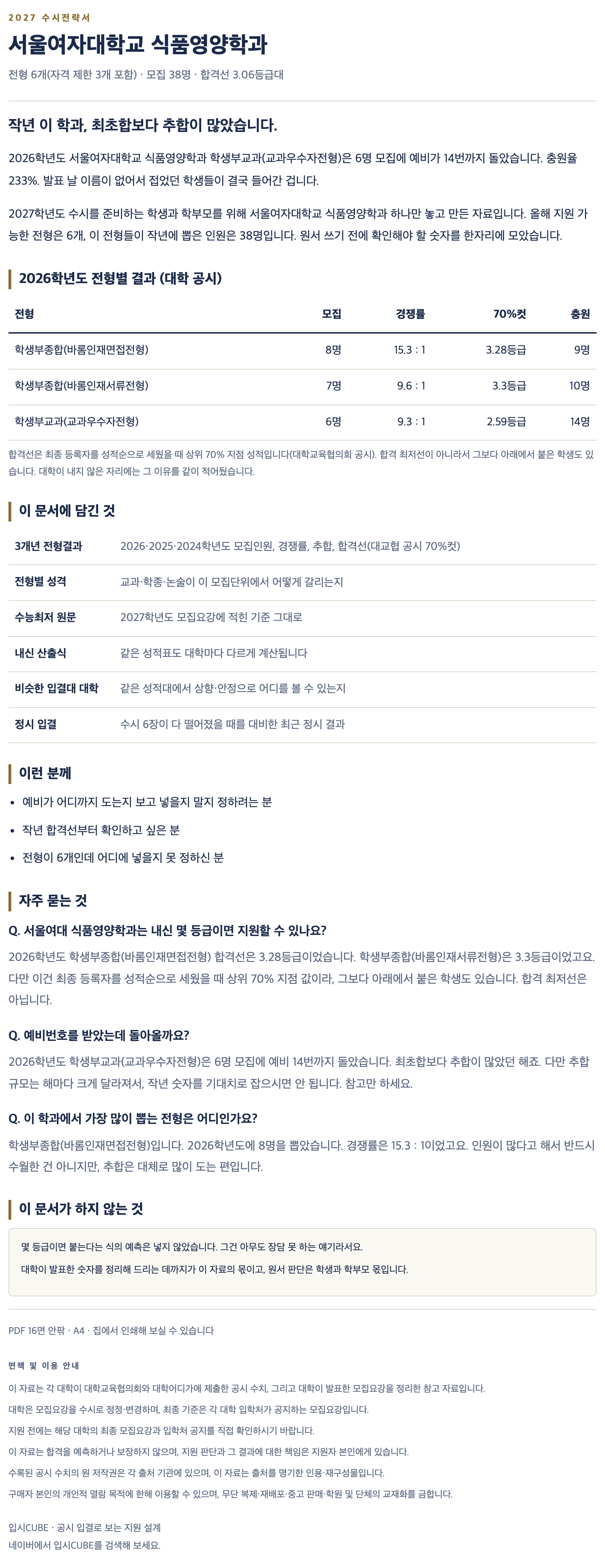 서울여대_식품영양학과_상세 서울여대_식품영양학과_상세