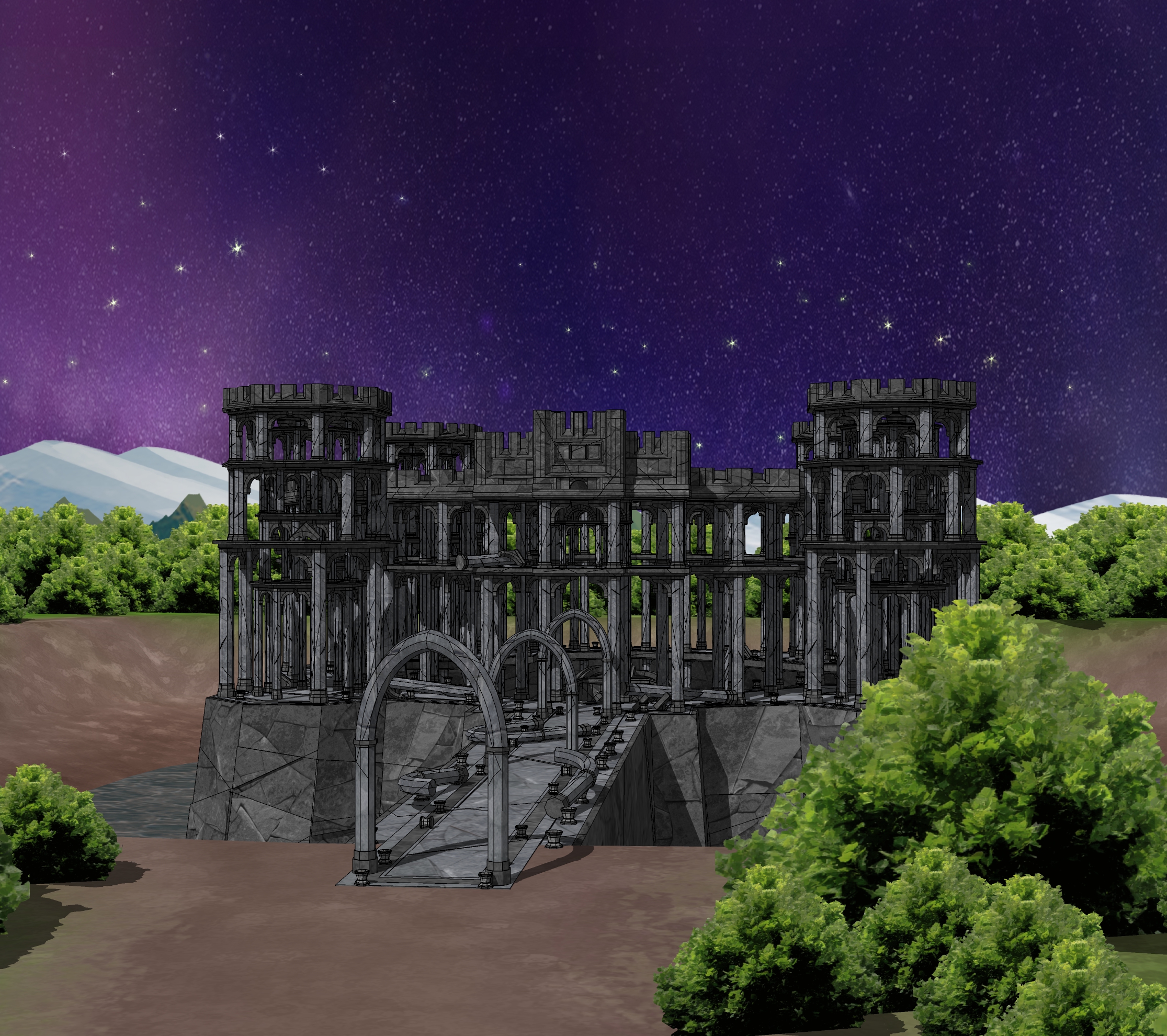 물가 유적 폐허-10