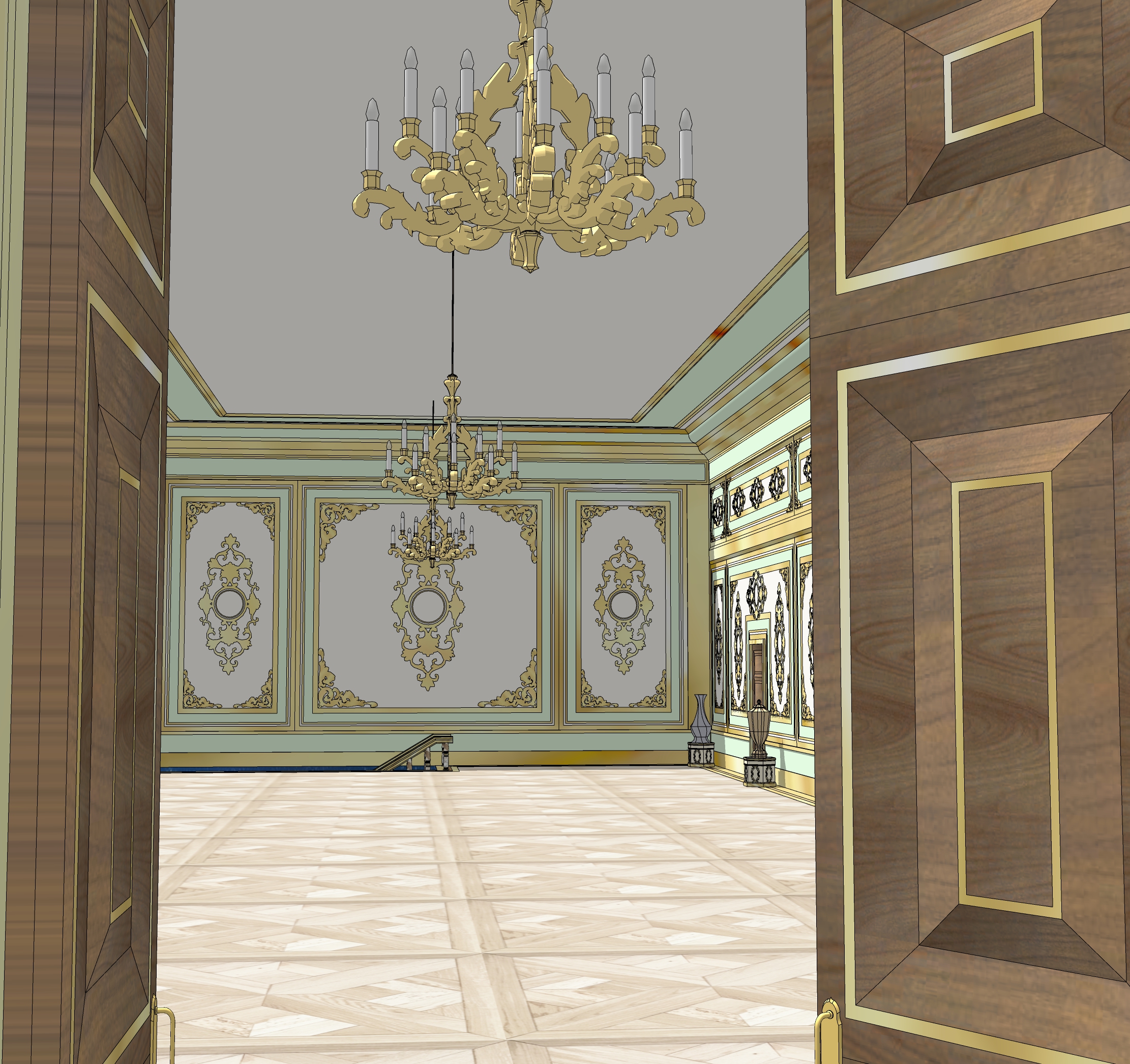 dessert shop set hallway-5