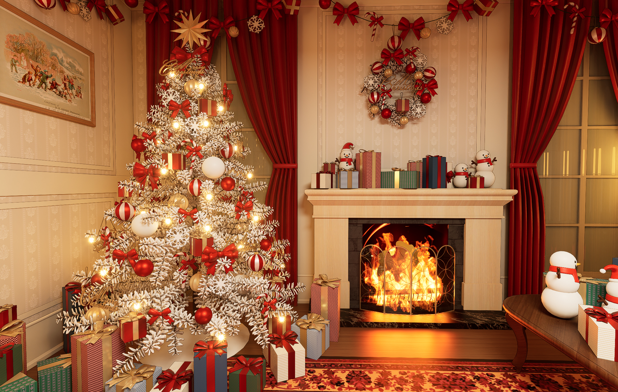 크리스마스 트리 렌더-4