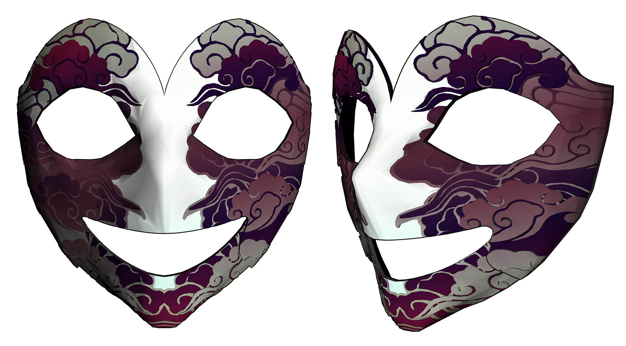 동양풍 가면 Oriental style mask A-16-3 동양풍 가면 Oriental style mask A-16-3