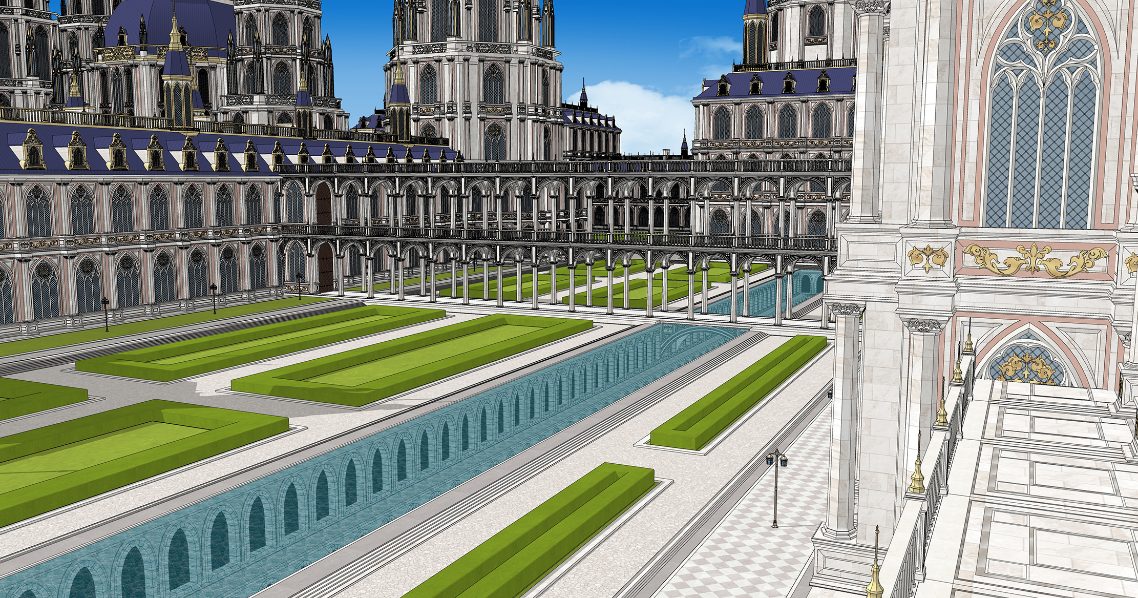 중세 판타지 궁전 Medieval fantasy Palace-6