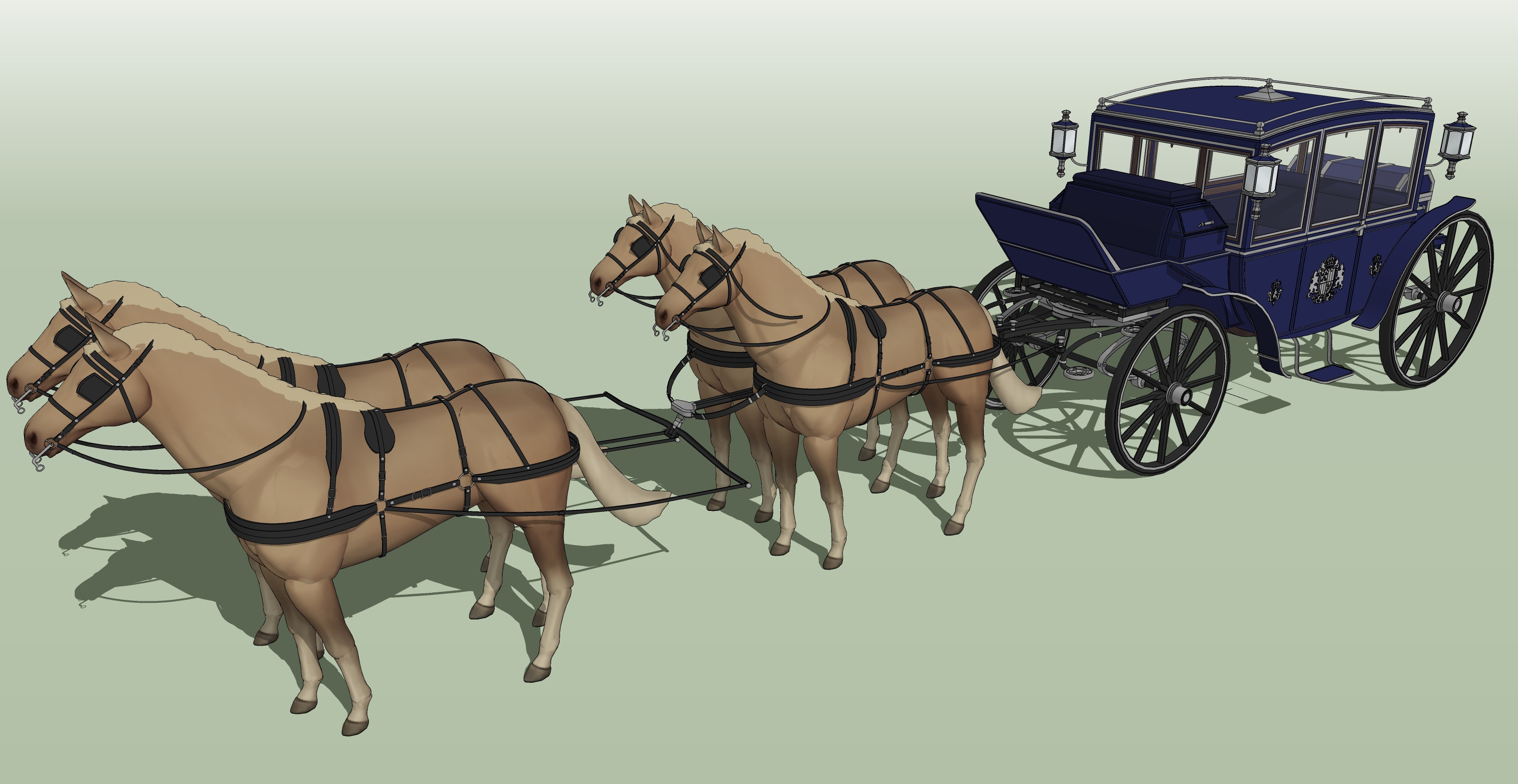 남기사단 마차 남색 Knights' carriage dark blue-4 남기사단 마차 남색 Knights' carriage dark blue-4