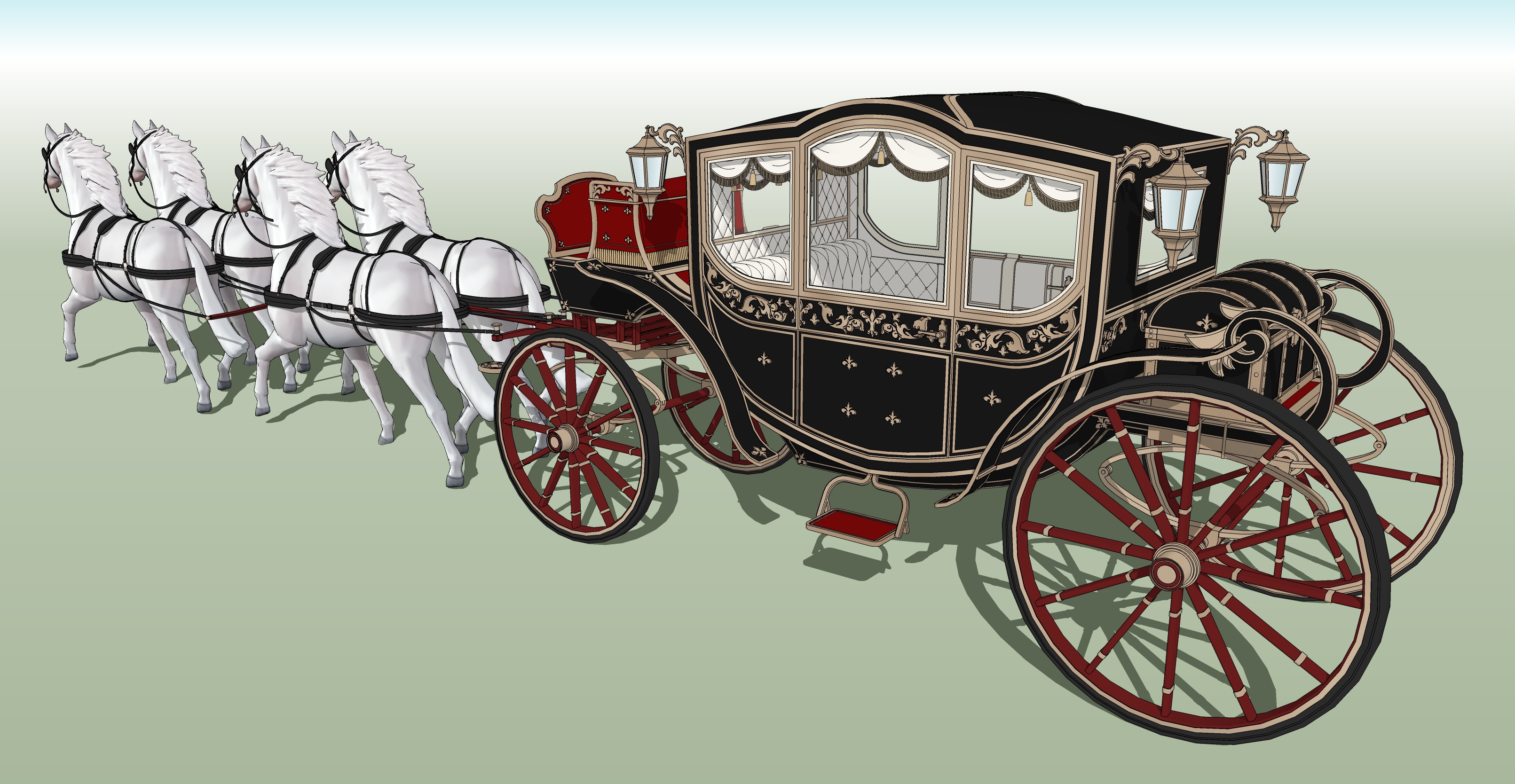 귀족마차 검은색 Noble Carriage black-1 귀족마차 검은색 Noble Carriage black-1