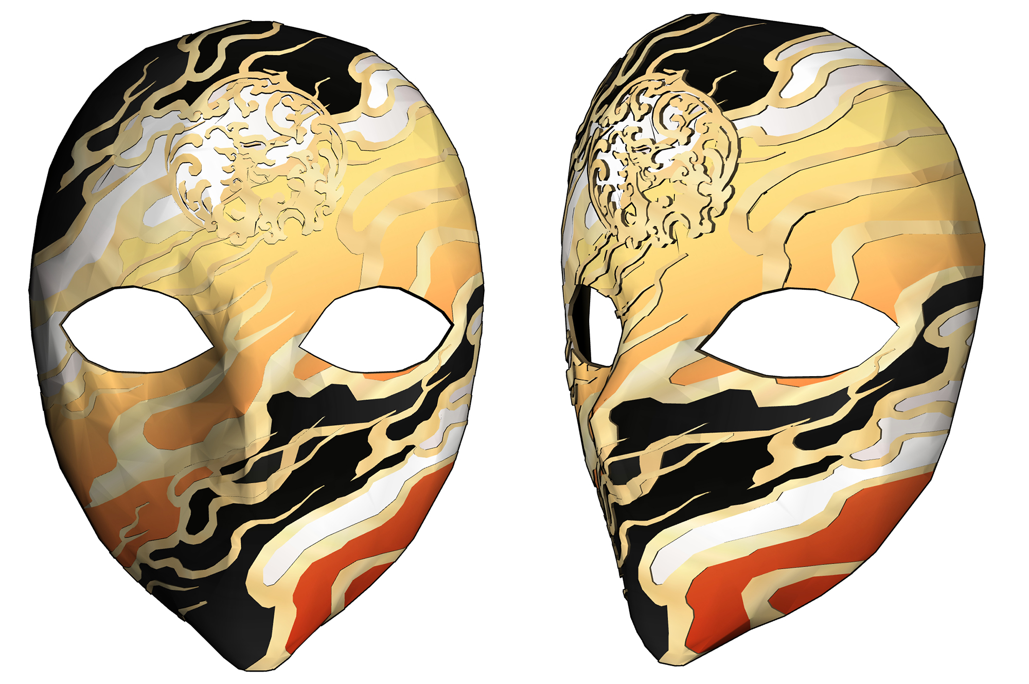 동양풍 가면 Oriental style mask B-25-3 동양풍 가면 Oriental style mask B-25-3