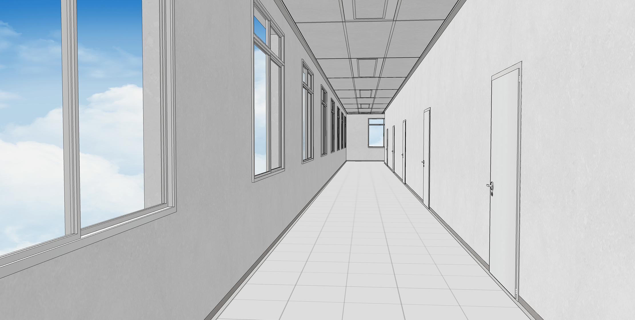 사무실 복도 Office hallway2-2 사무실 복도 Office hallway2-2